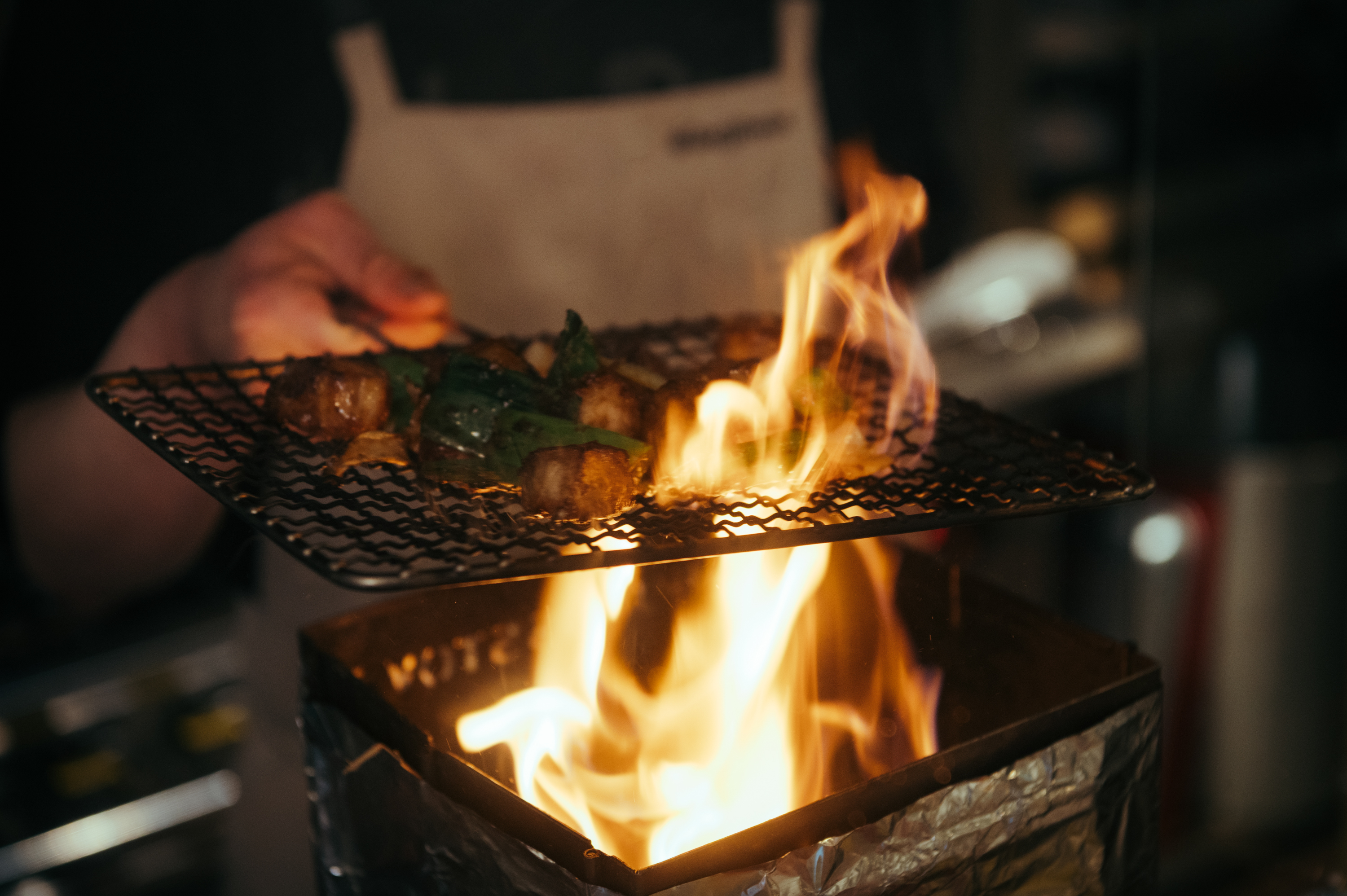Tabidachi Magok izakaya counter and small plates