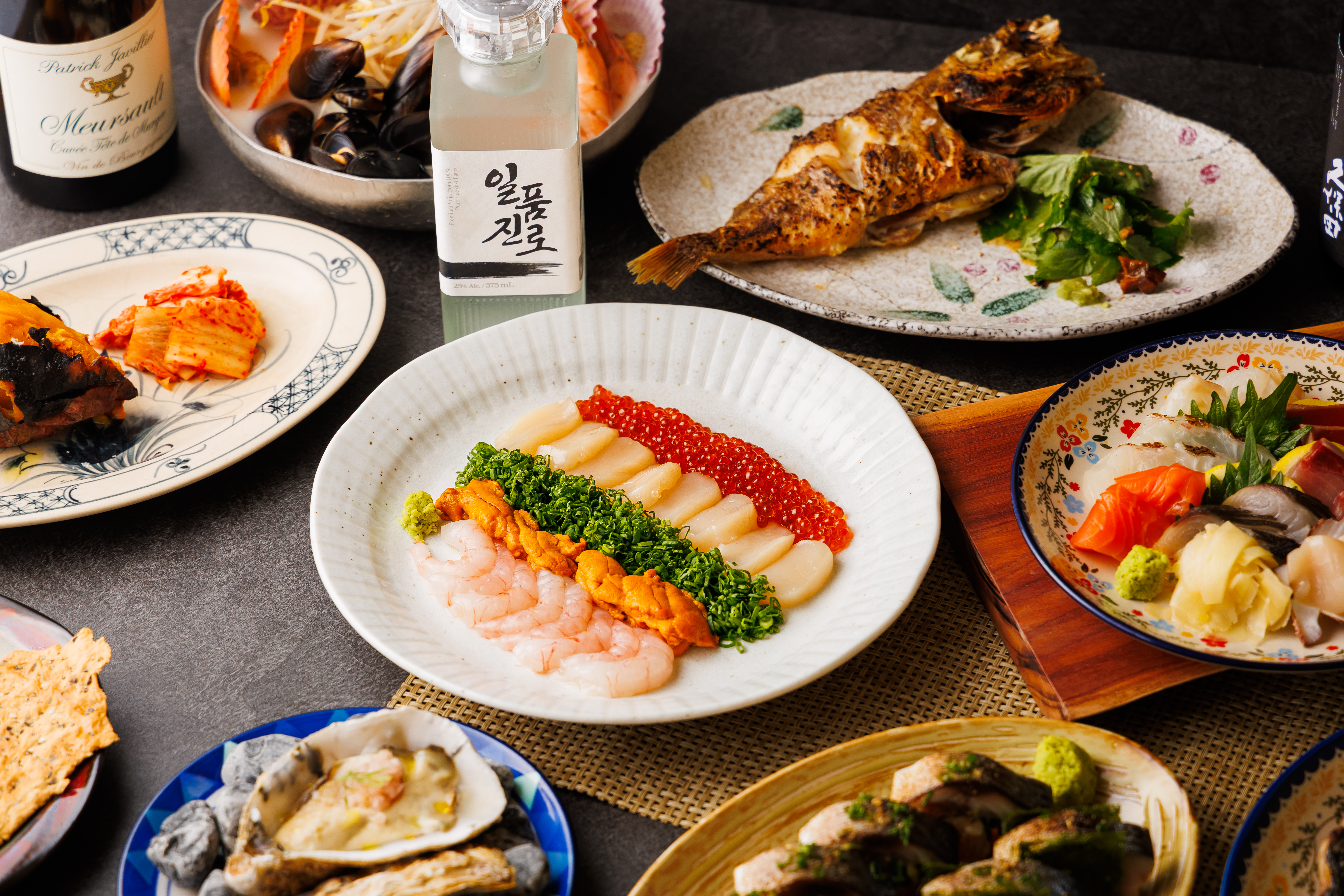 佐都汝矣岛炭火厨房时令食材摆盘