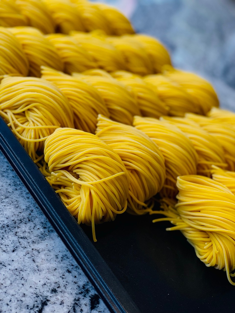 Fresh pasta plated elegantly at Pecorino in Cheongdam