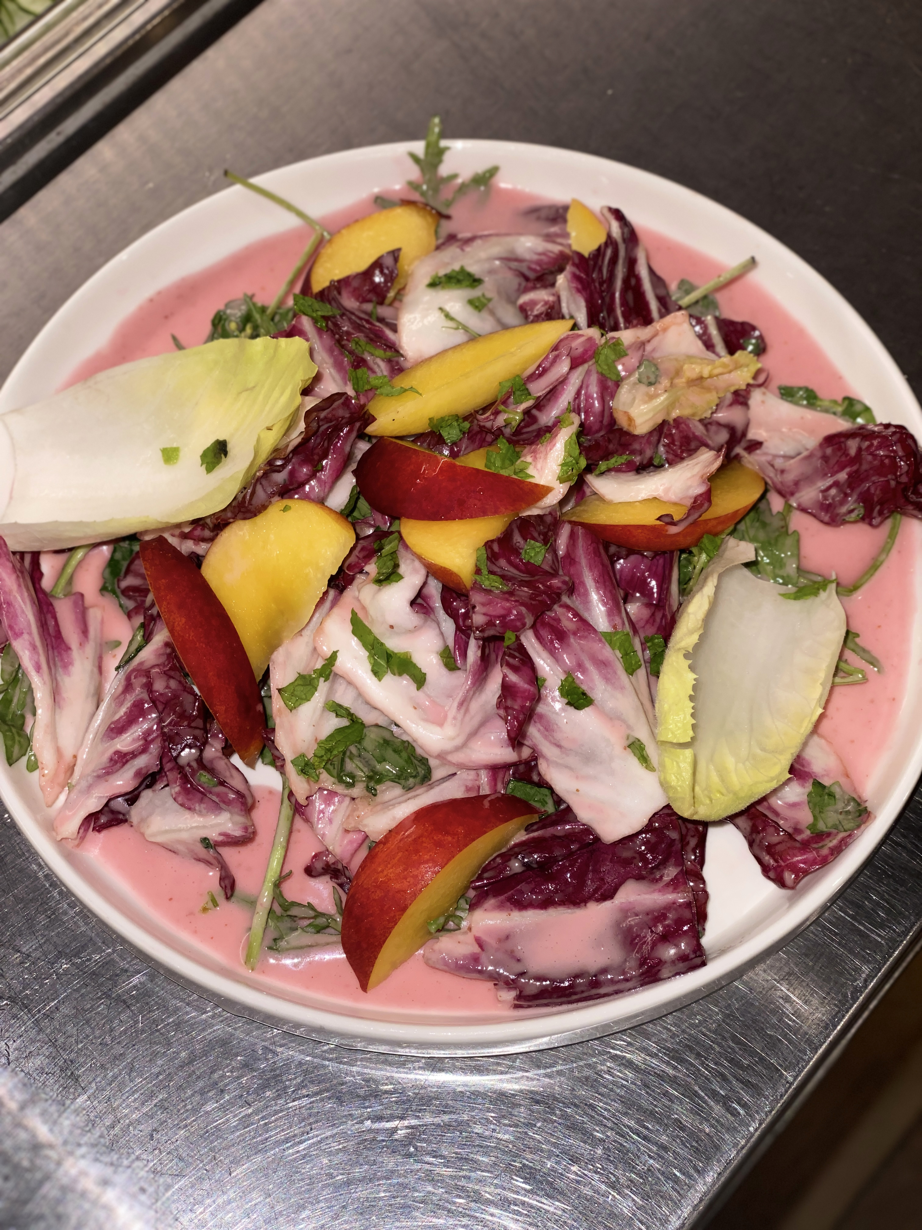 Monk's Butcher Dosan plant-based dishes in a casual setting