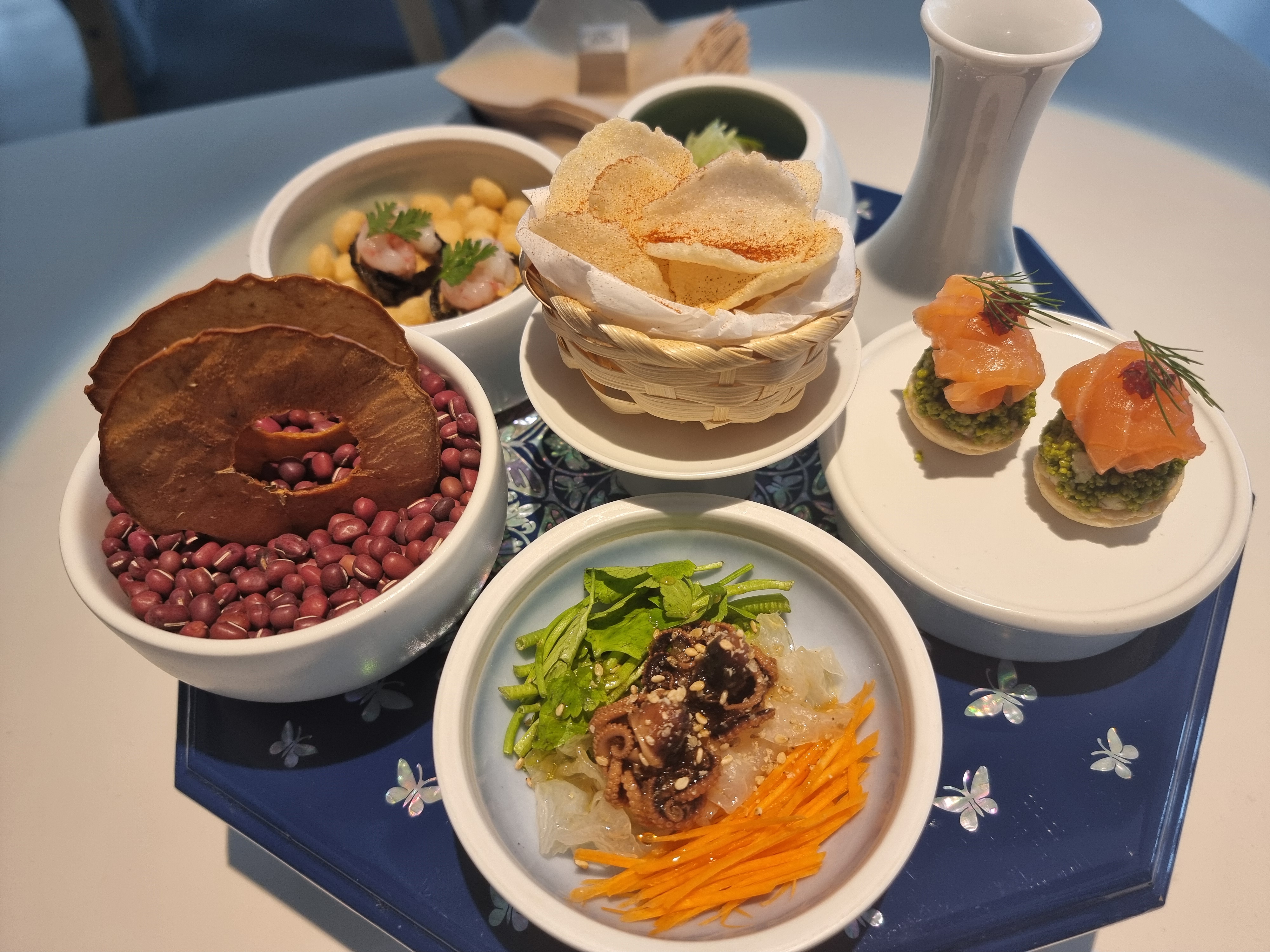 PUNJU contemporary Korean spread with makgeolli