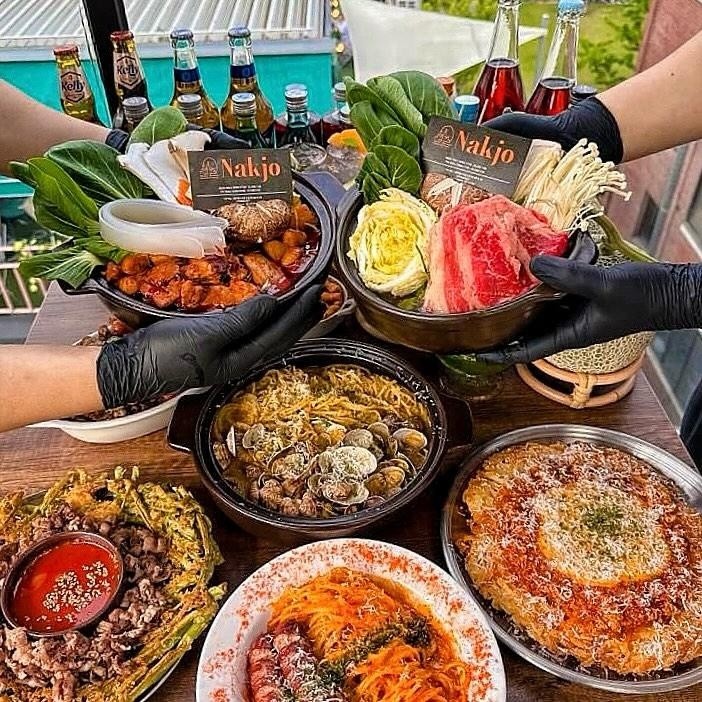 Nakjo Yeonnam屋頂高球酒與夕陽