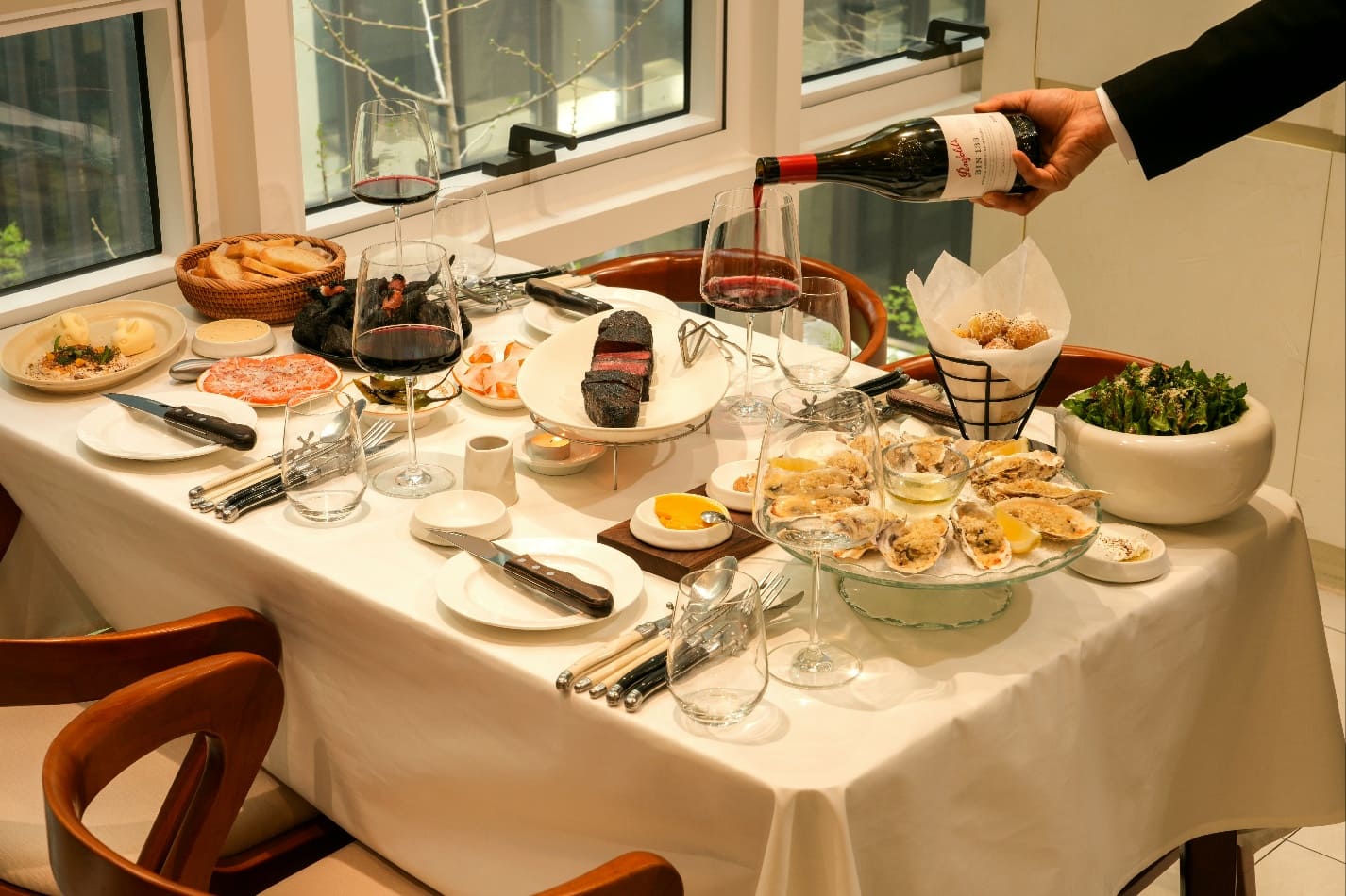 105405 Magok炭火熟成牛排切片