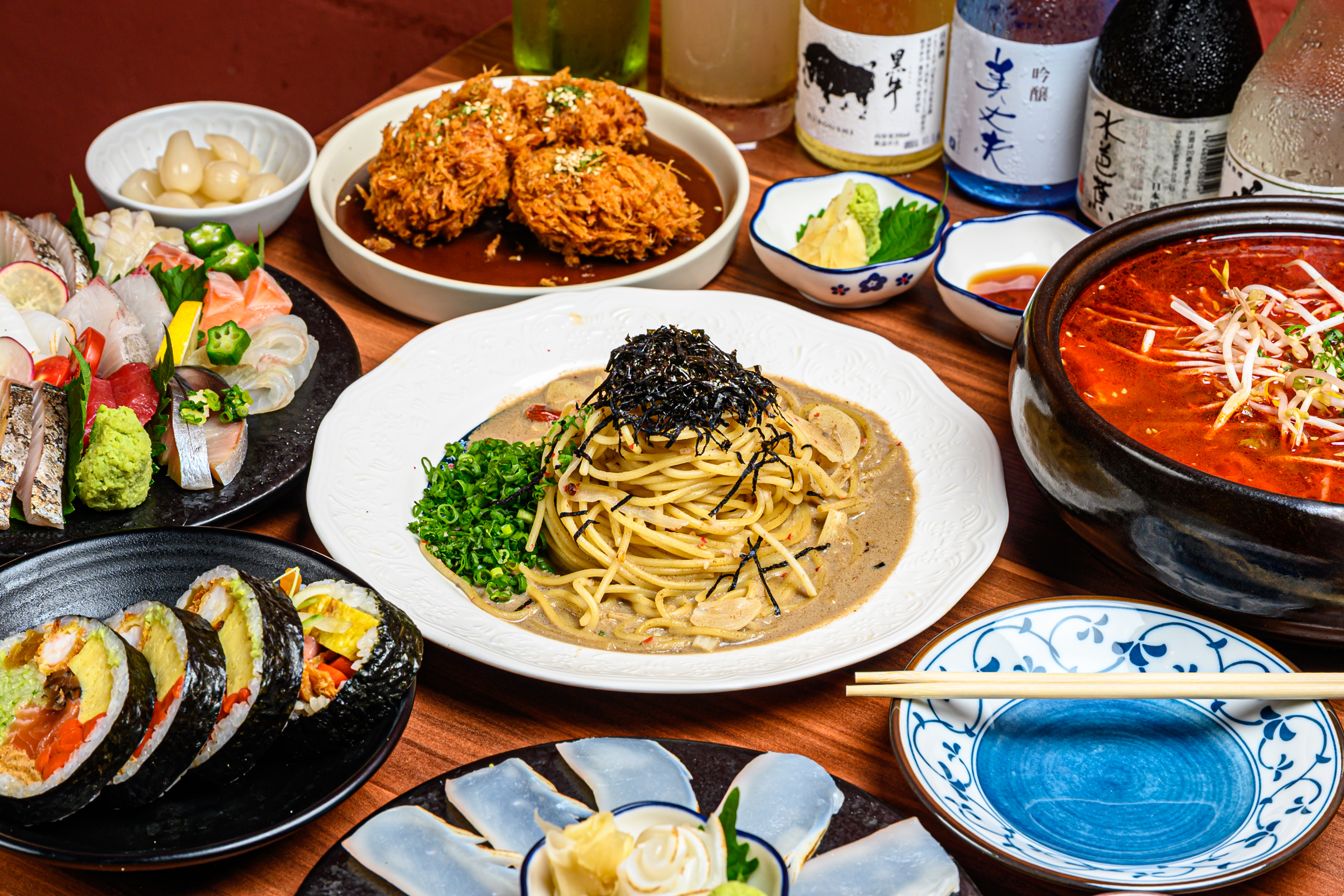 Bunko Suyu aged sashimi platter with 9-10 varieties