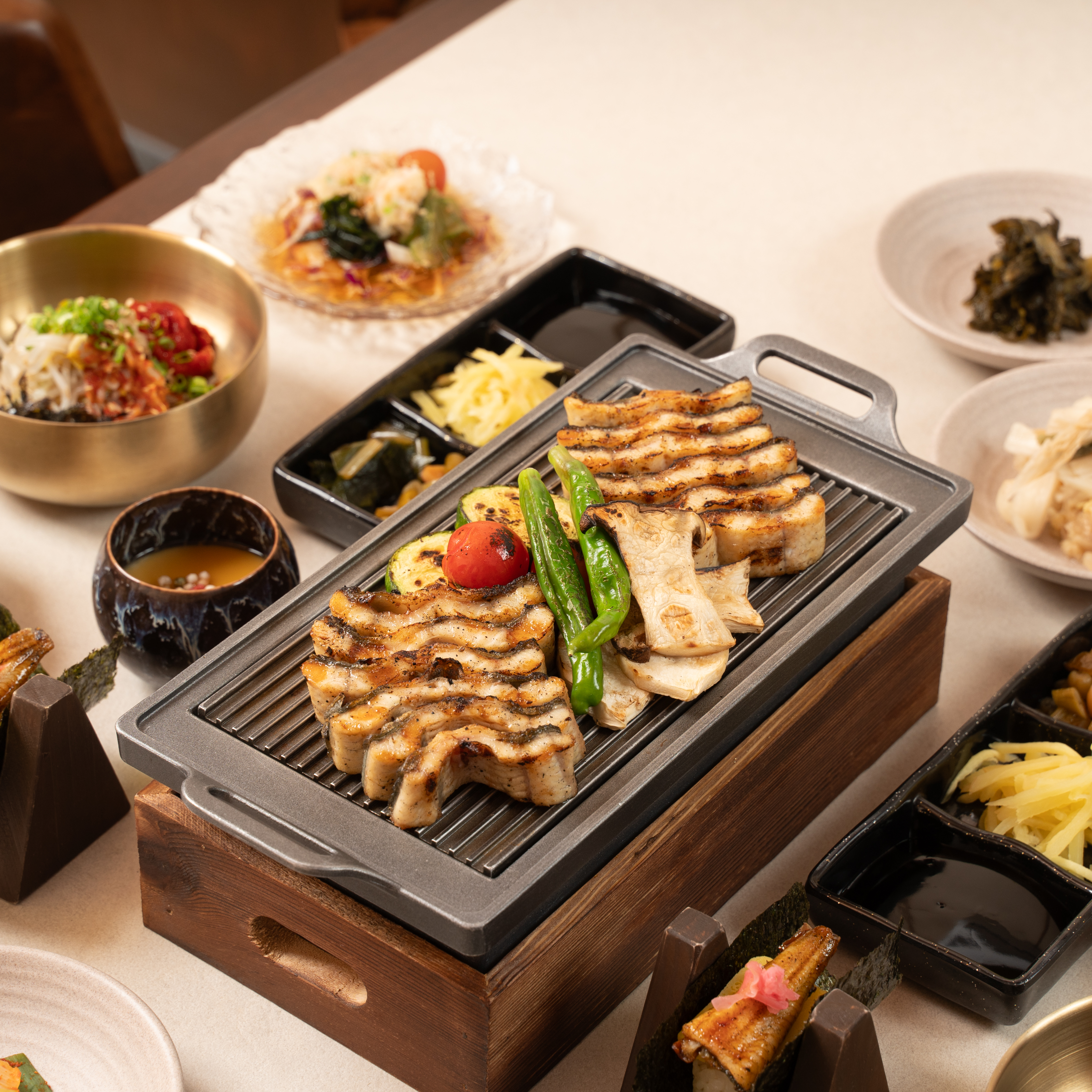 Madam Pungcheon Boramae charcoal-grilled freshwater eel omakase