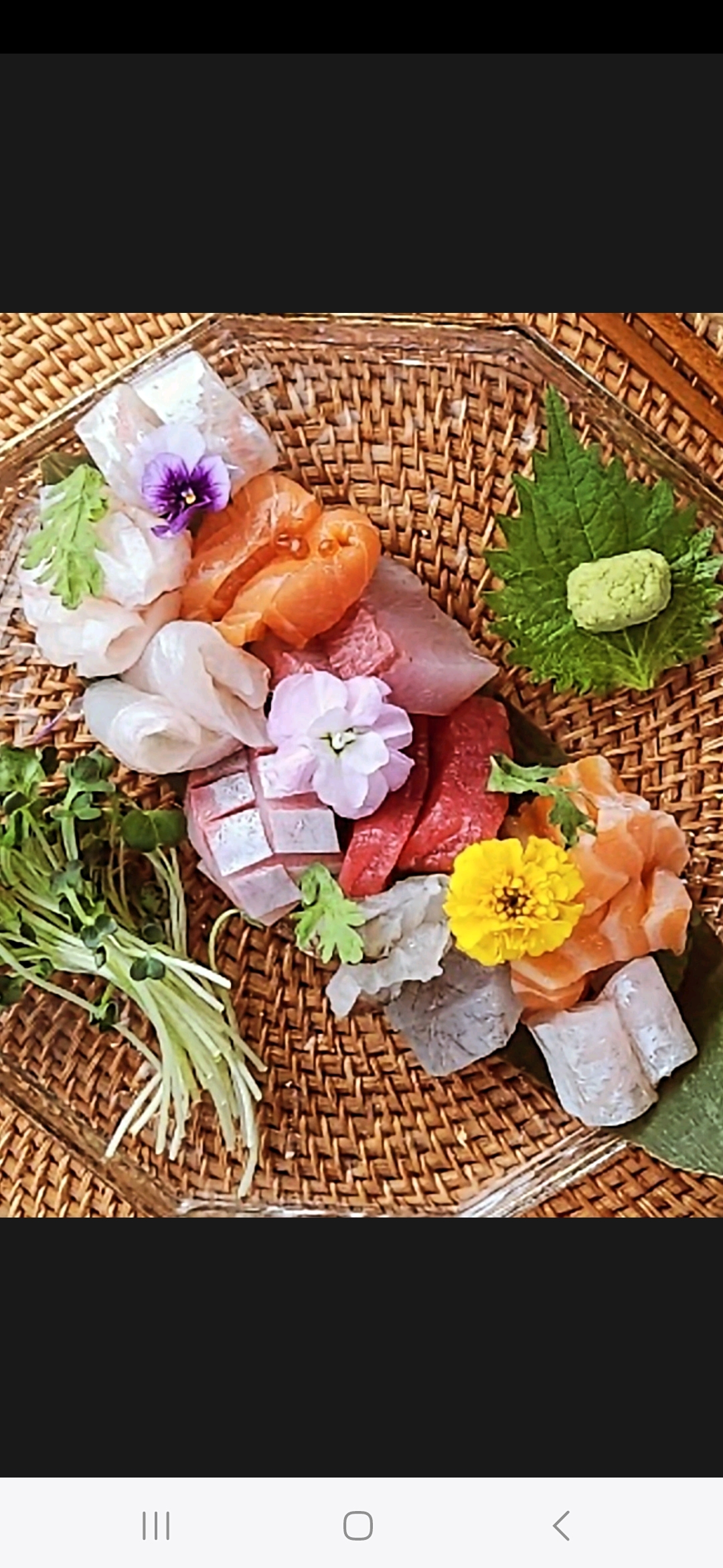 Haelyanghwa seasonal aged sashimi platter with BYO wine