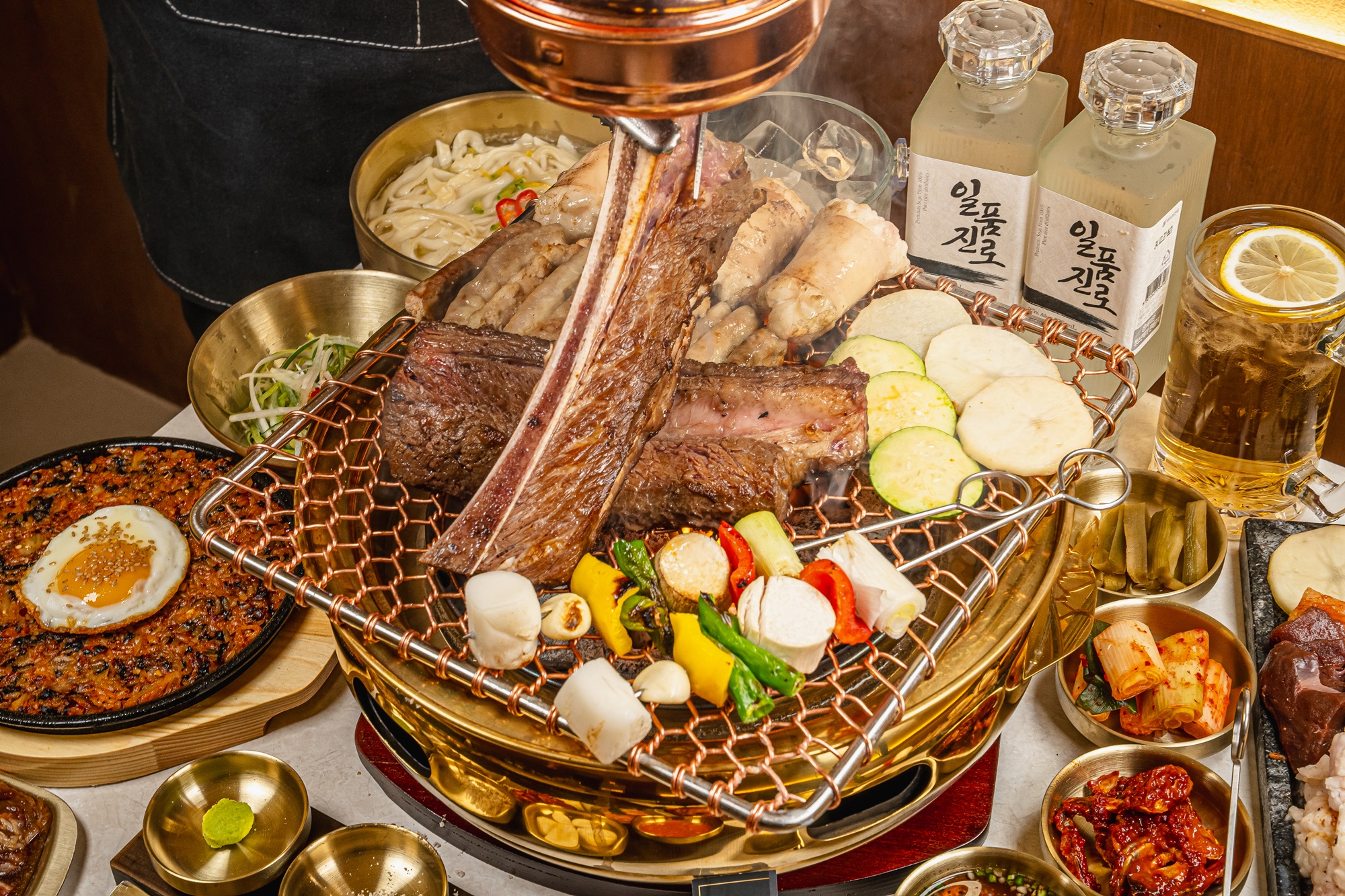 우곱집 선릉점（ウゴッチプ 宣陵店）の炭火焼ホルモンとキムチチゲの締め