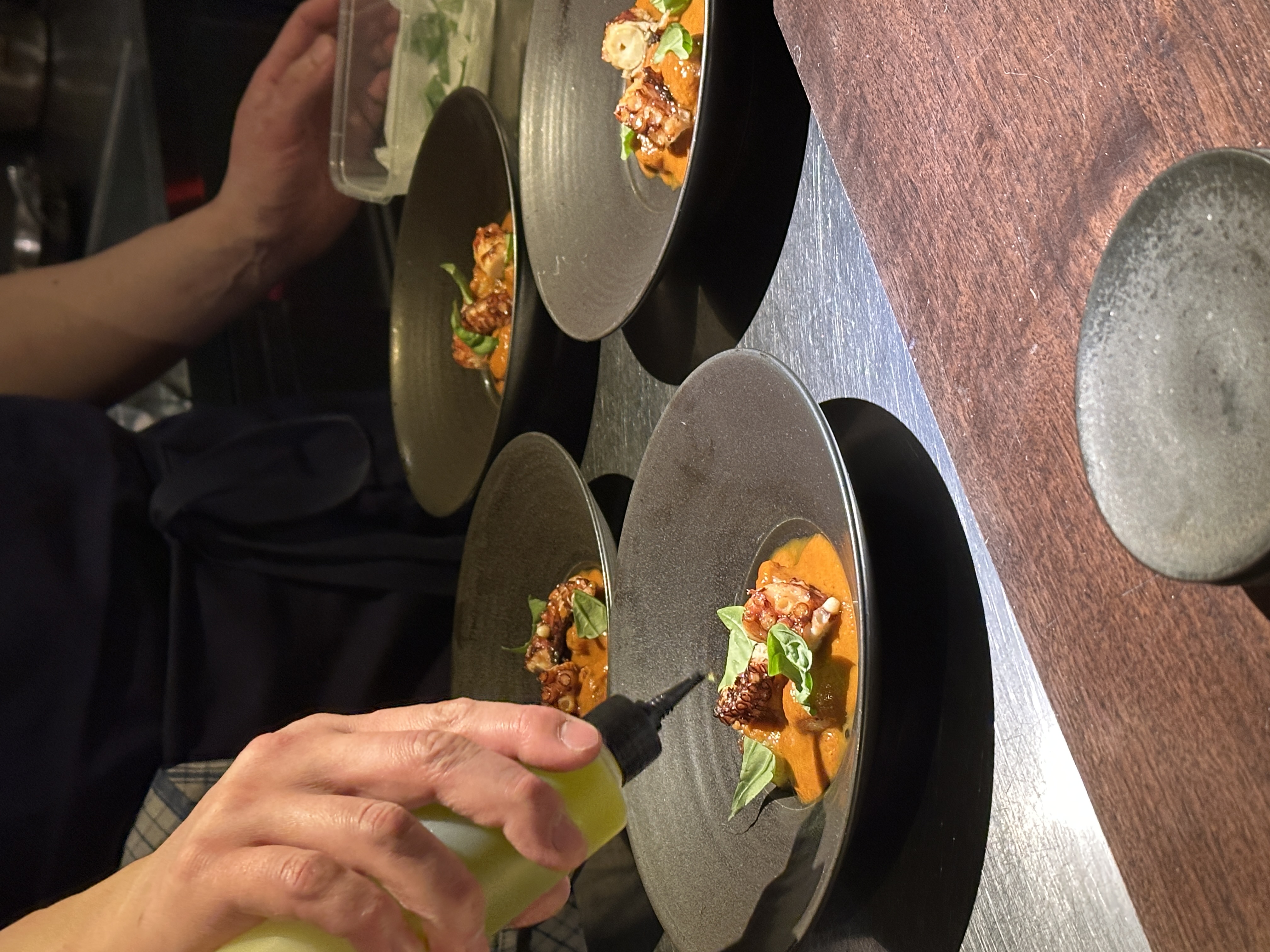 Bawi Pasta Bar tasting course with spotlight plating