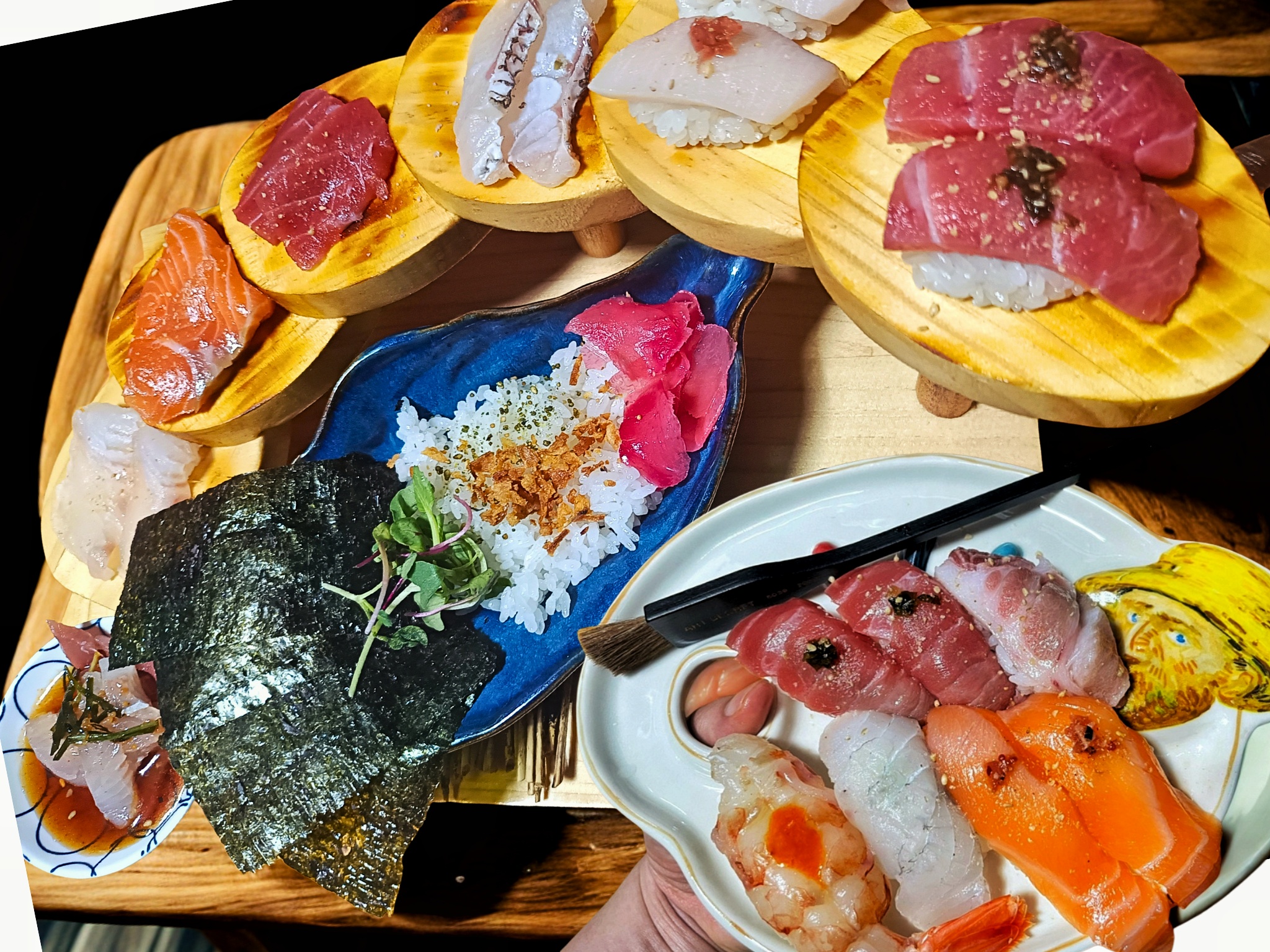 Omakase line-up at Hinoki Garak