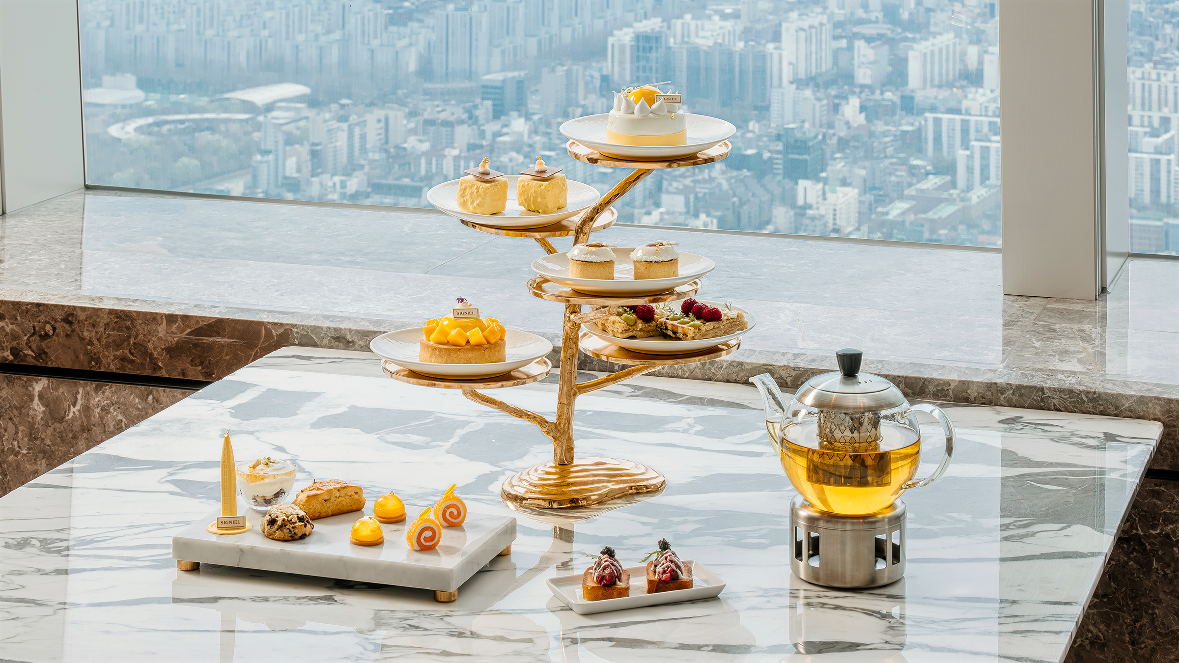 Signiel Seoul The Lounge天际线景观