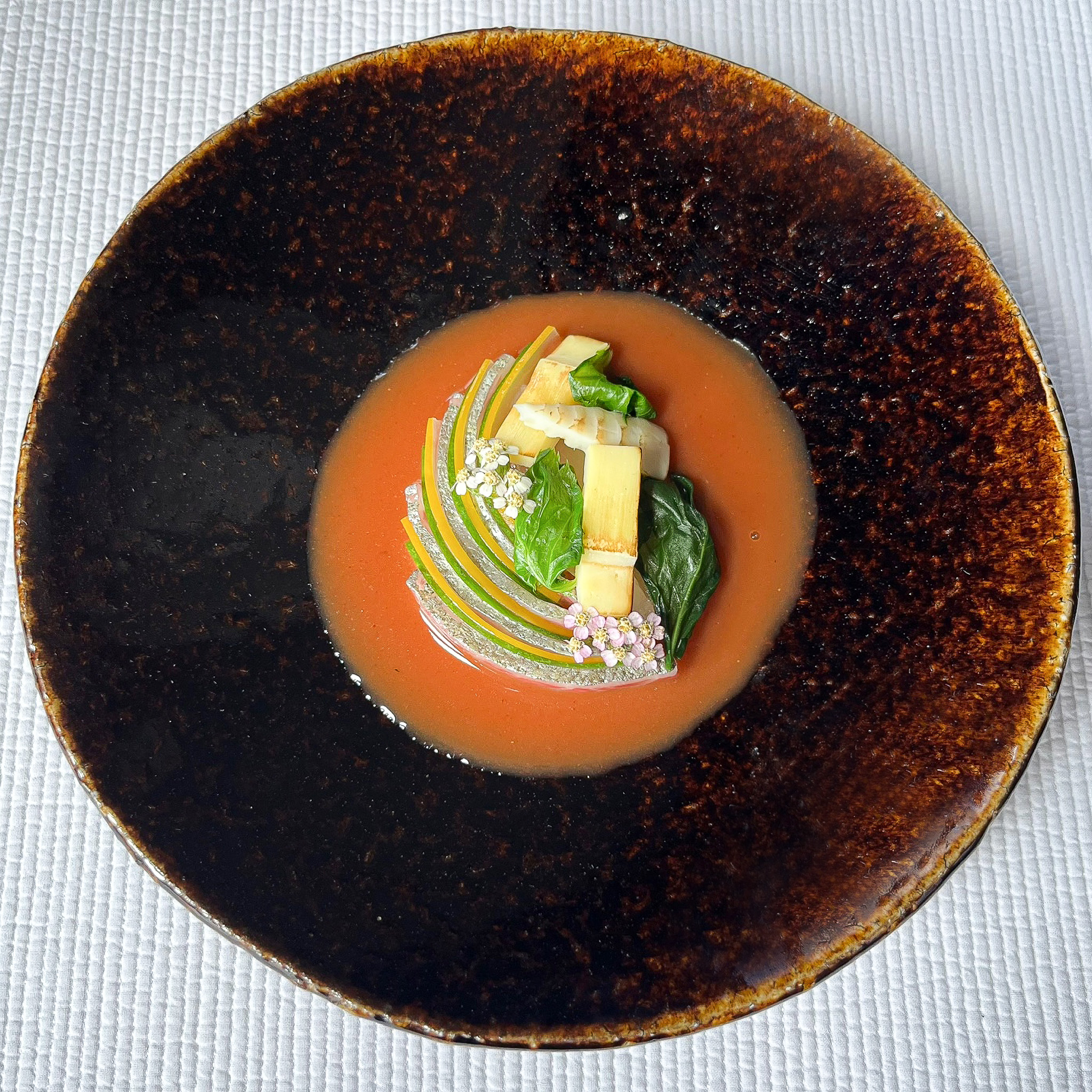 Restaurant Jueun Korean fine dining course plating