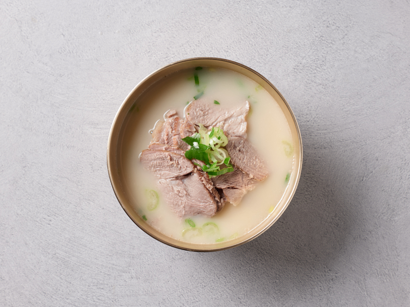 Pork soup with rice