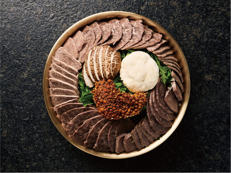 Clear beef broth cold noodles at Woojoook Cheongdam