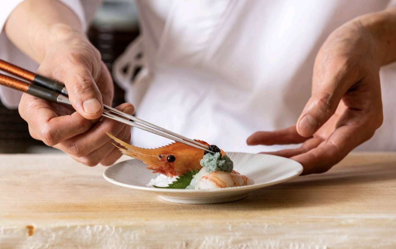 Sushi Ryeo Premium壽司套餐料理台與主廚擺盤