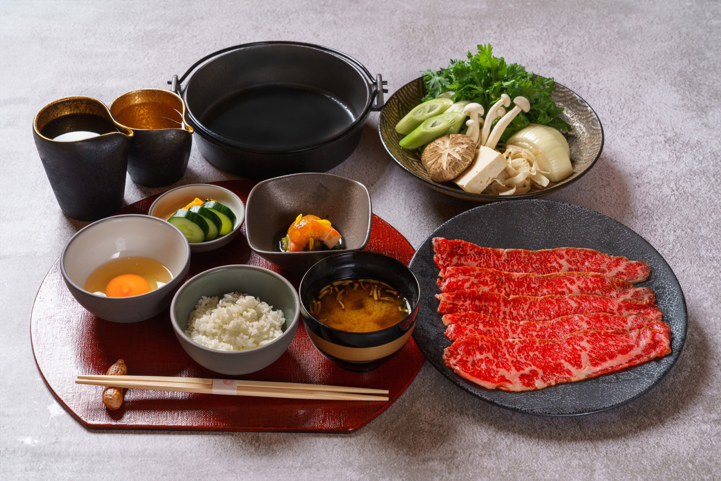 Kansai-style sukiyaki pot at HON House of Shinsegae