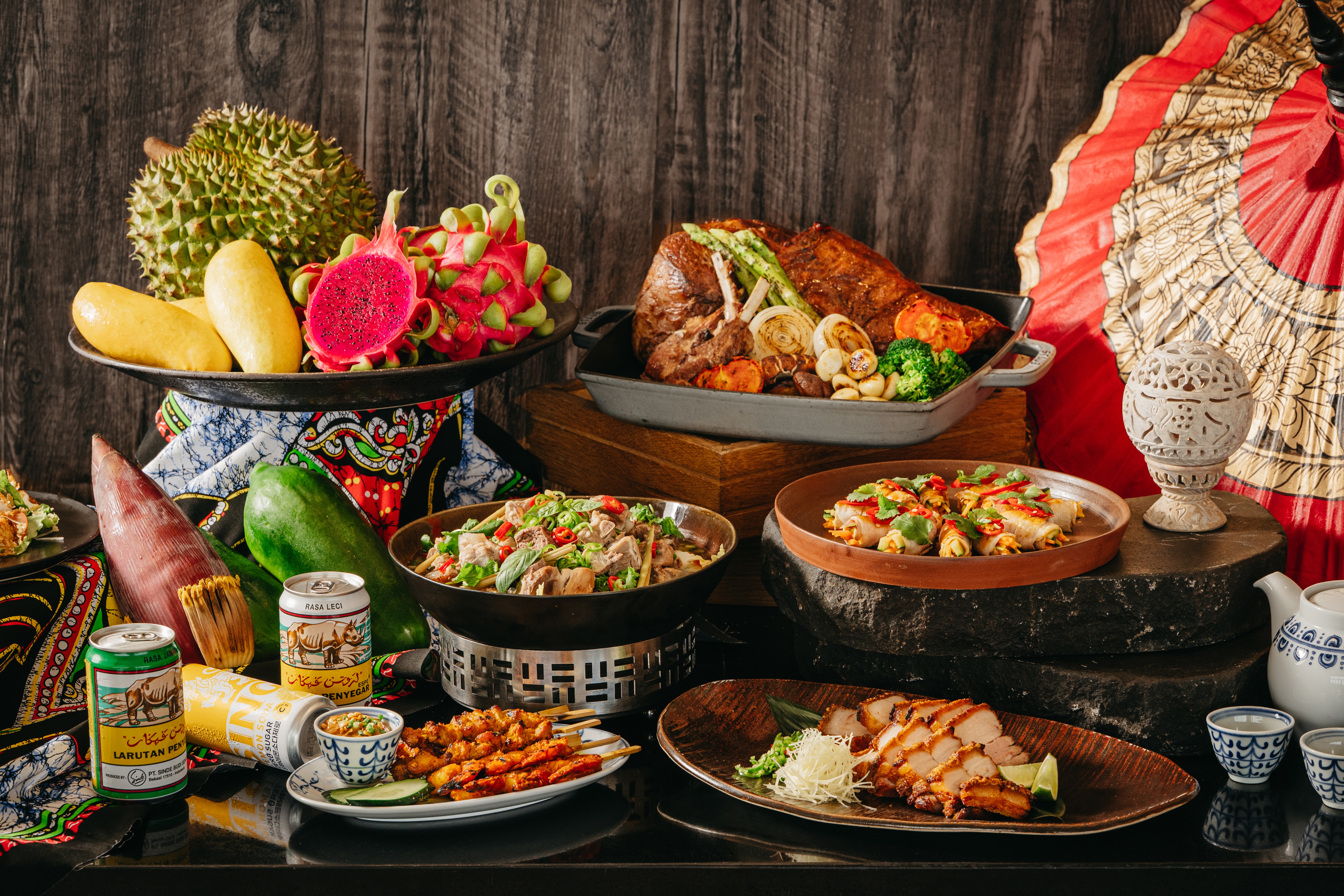 Haevichi Sum Mora sea-view buffet spread and live station