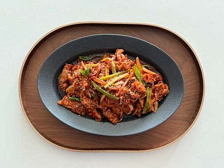Spicy stir-fried pork (tasting portion)