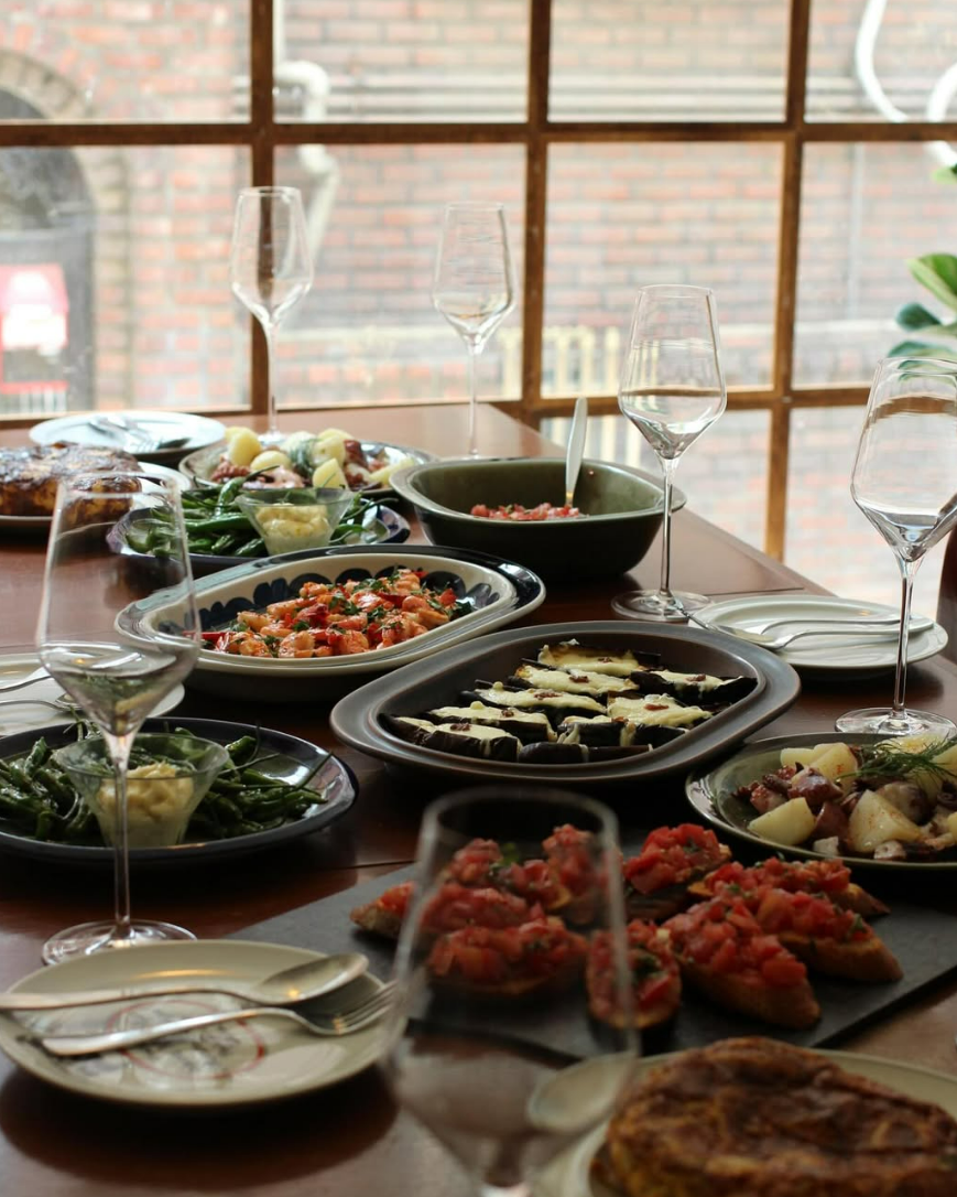 Chef’s table setup at Jericho Recipe studio in Yeonnam