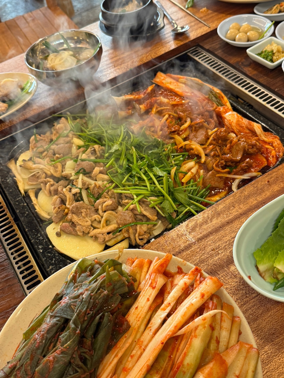 Minari Duck Mullae 石板烤鸭胸肉