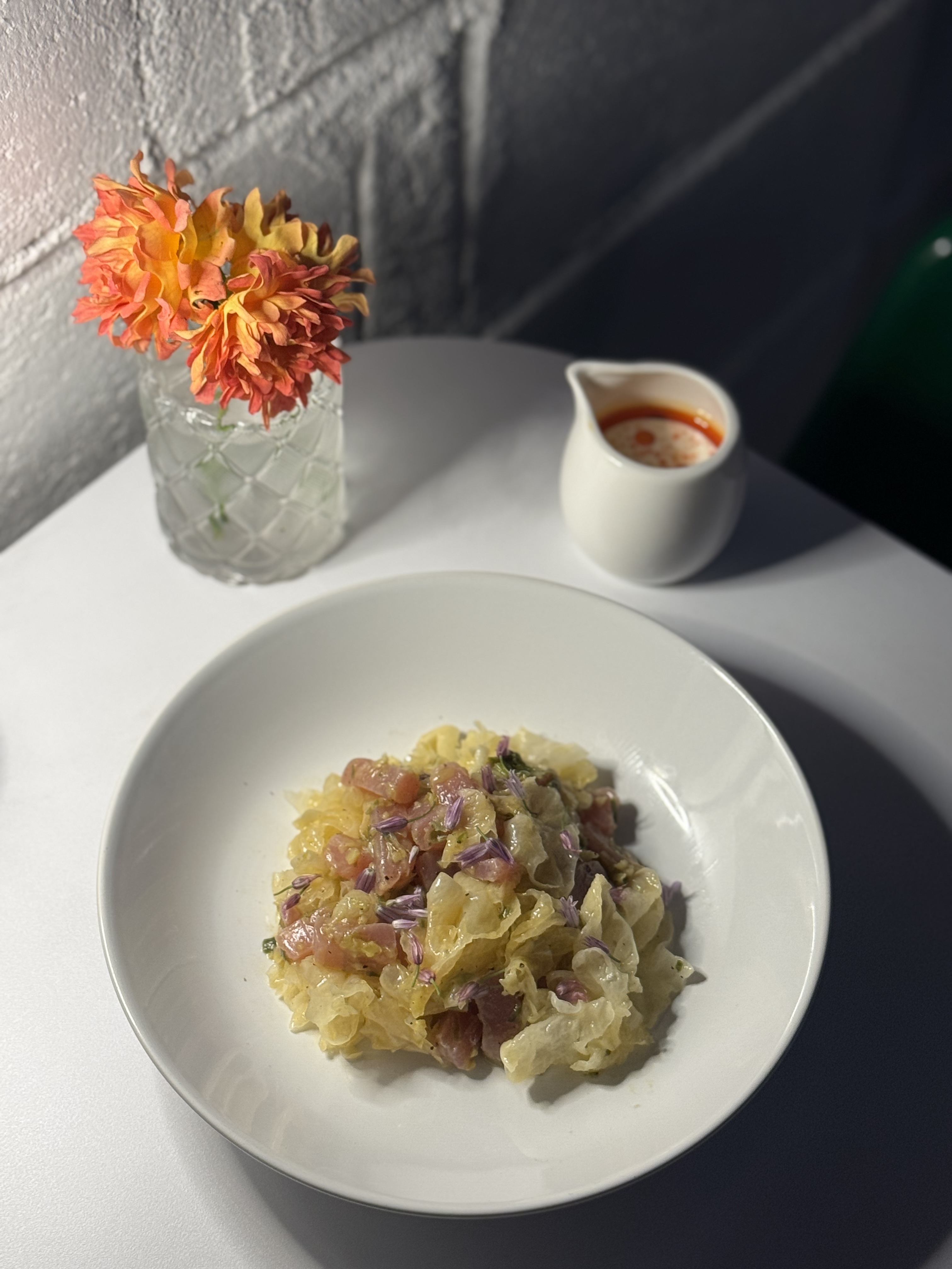 CALM SEOUL rooftop golden hour with contemporary plates