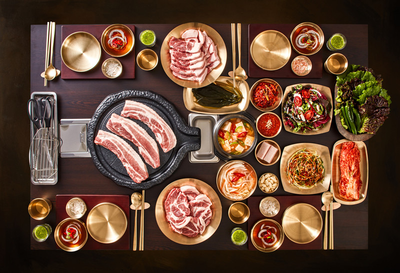 Samgyeop Sikdang Songdo classic pork belly set near Central Park