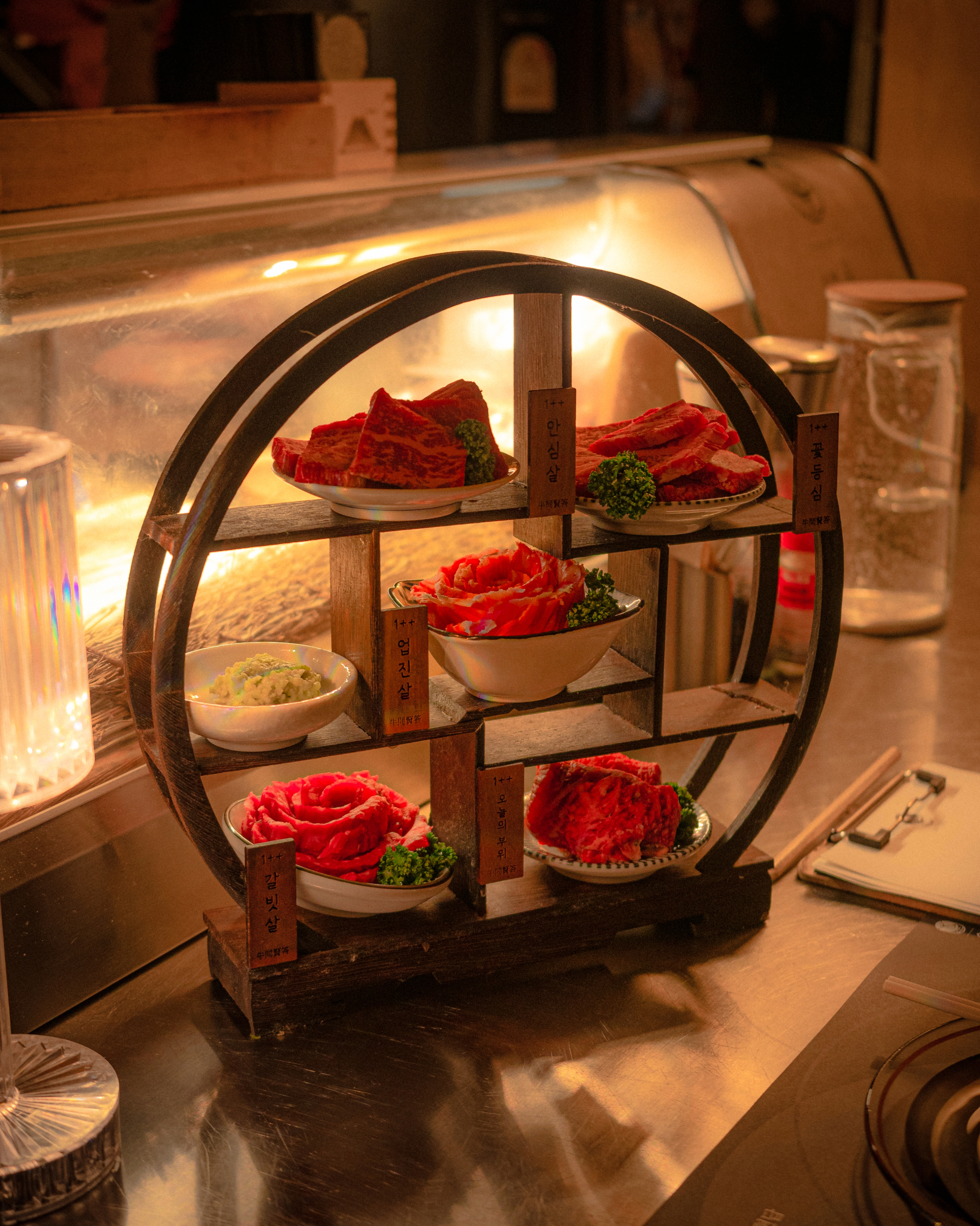 Charcoal-seared Hanwoo at Woomunhyeondap Gwangalli