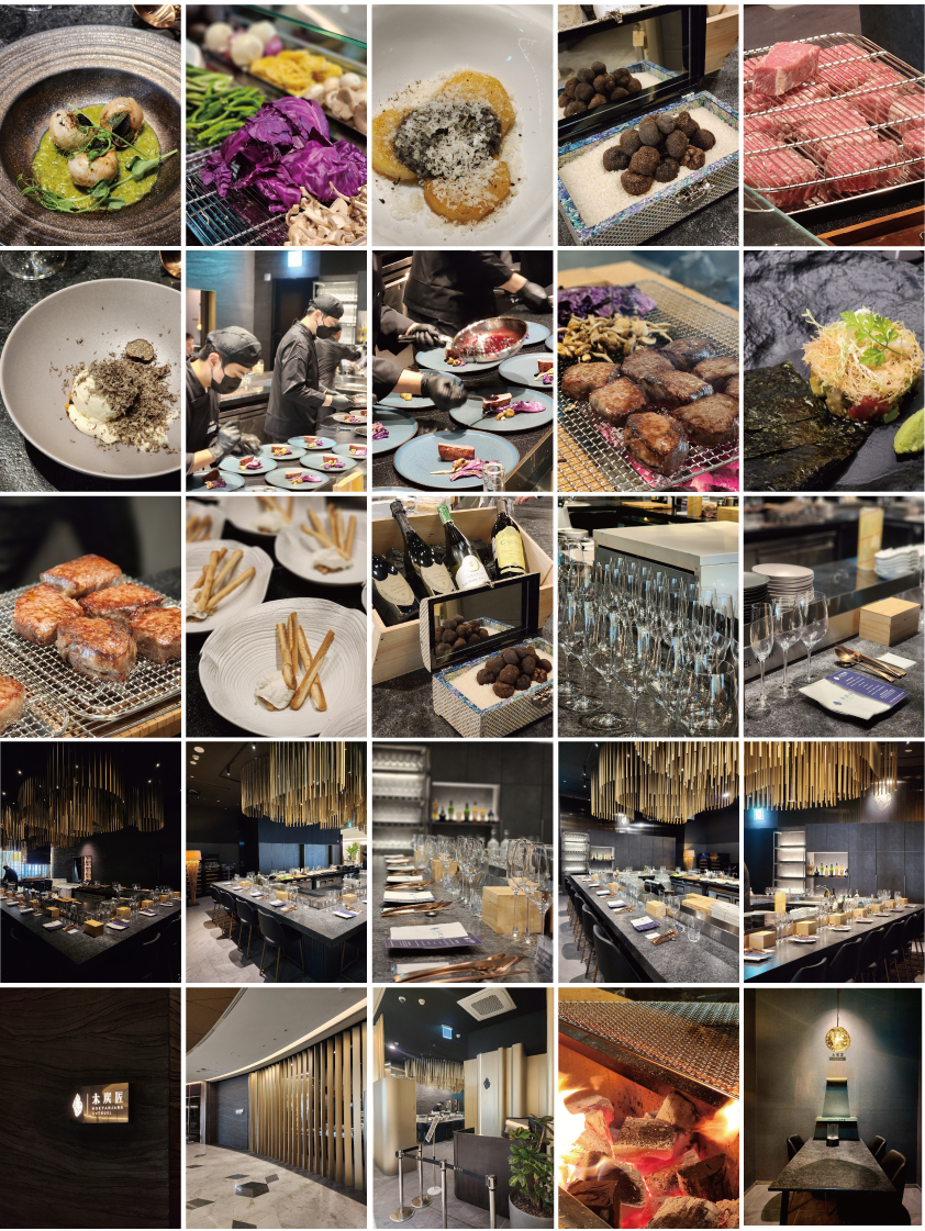 롯데월드타워 잠실 에비뉴엘 목탄장 참숯 코스 다이닝