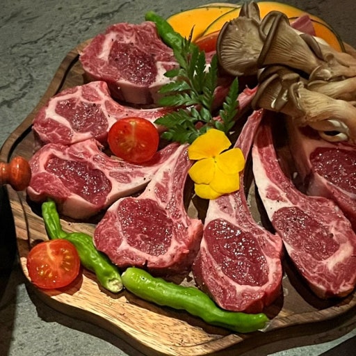 Hwayang hanok inspired charcoal grill dining room