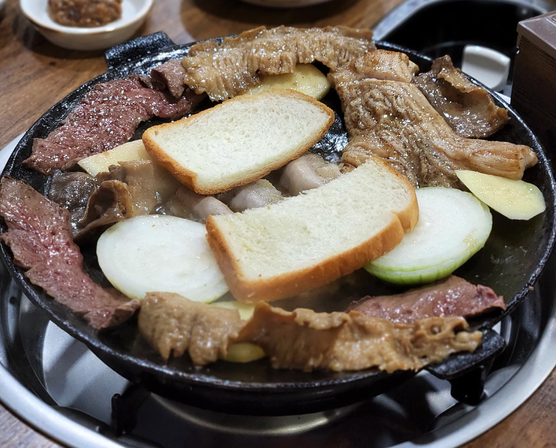 新沙Mukgeori牛肠烤盘