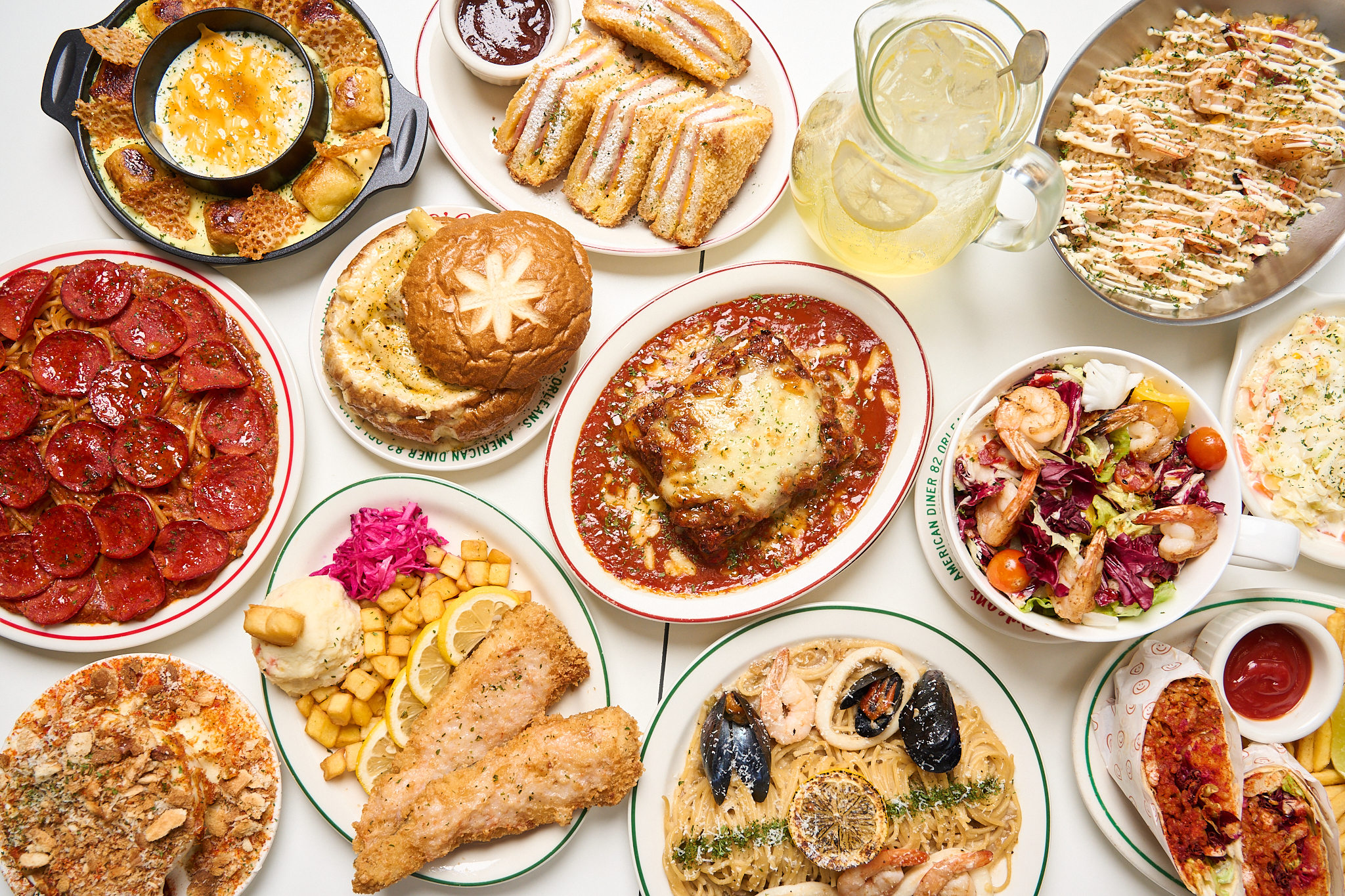 82 Orleans 江南店的蒙特克里斯多三明治與焗通心粉