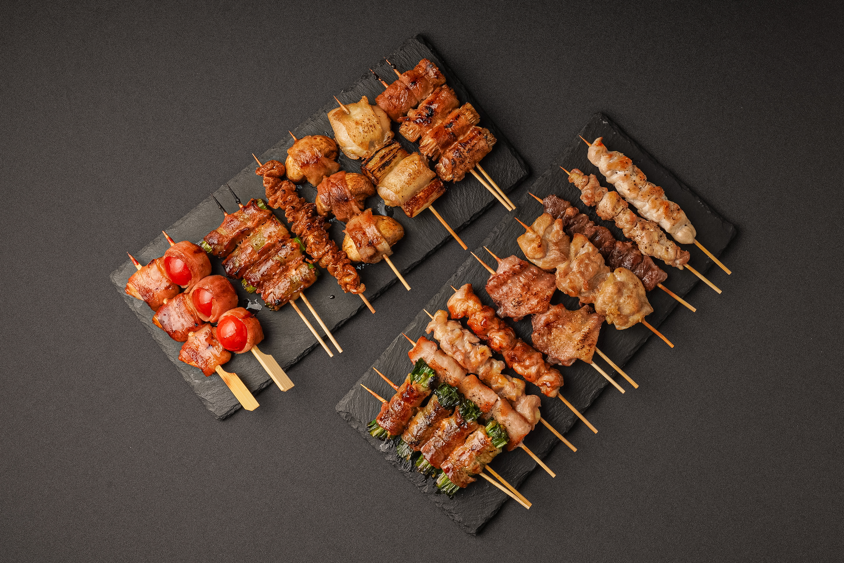 Yakitori grilling over open flame at Cheongwol-dang Yeonnam