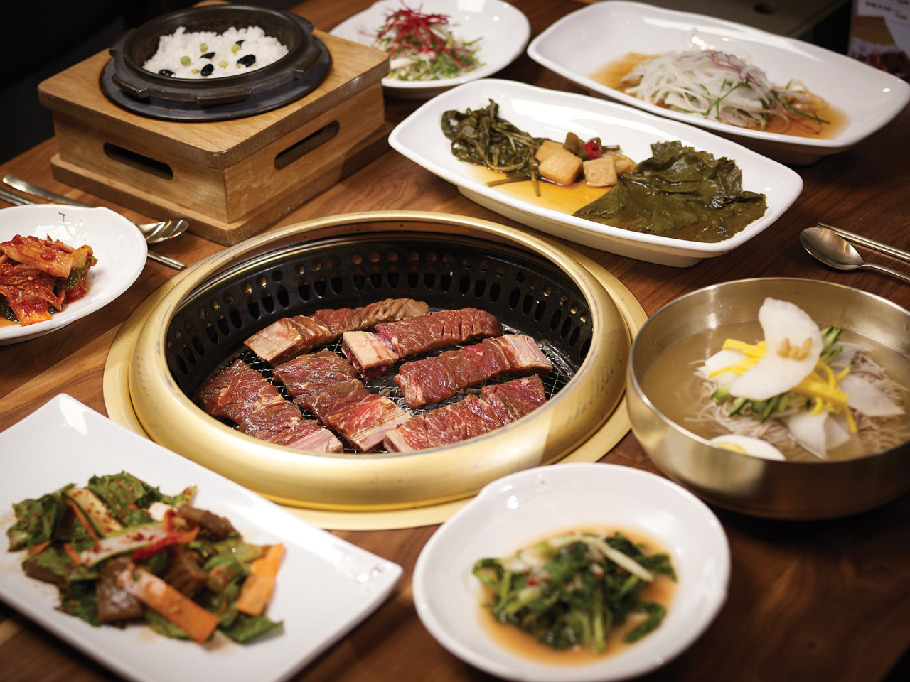 Songchoo Gamagoll In Urban Pangyo, glossy grilled galbi and galbitang
