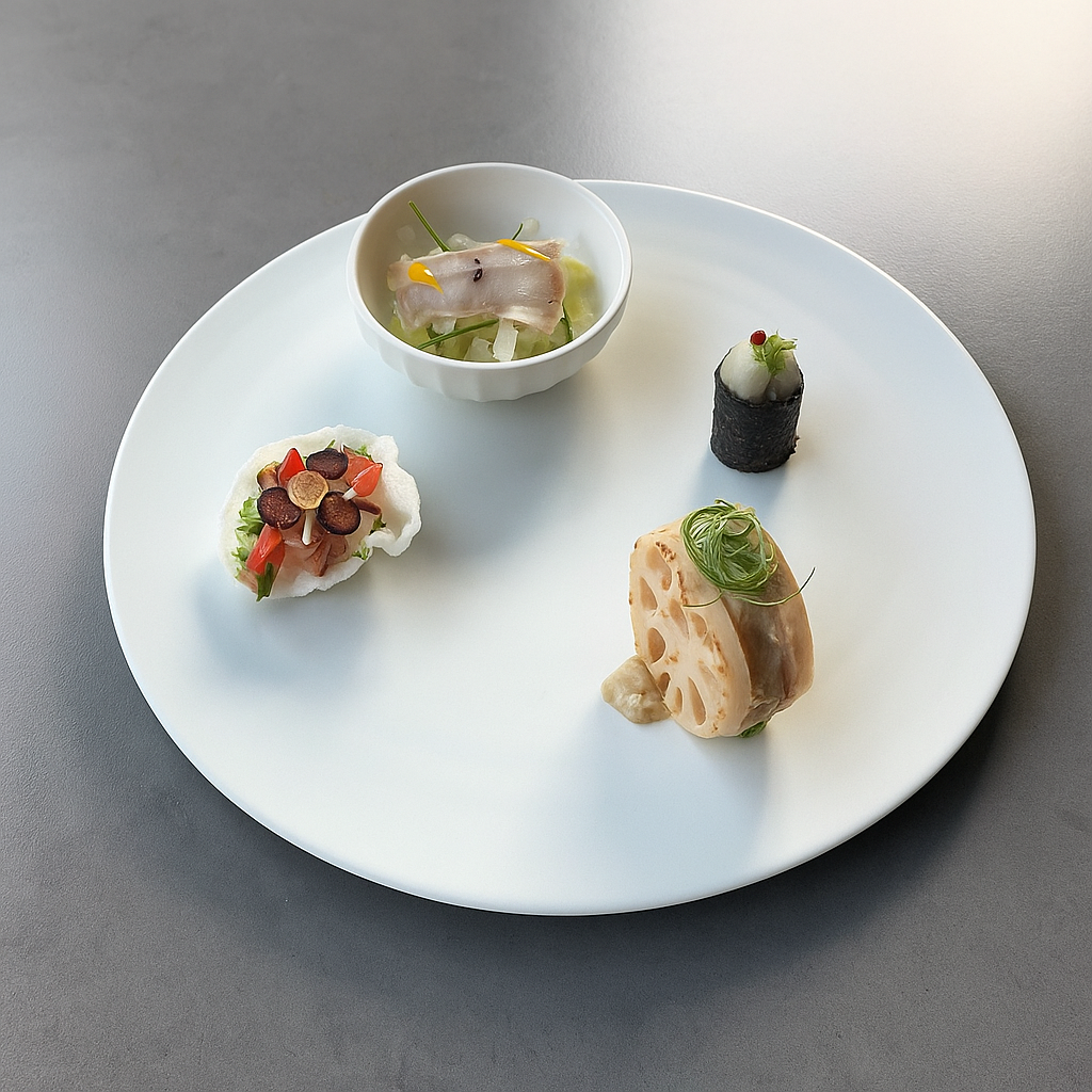 yoleezip contemporary Korean course with traditional drink pairing