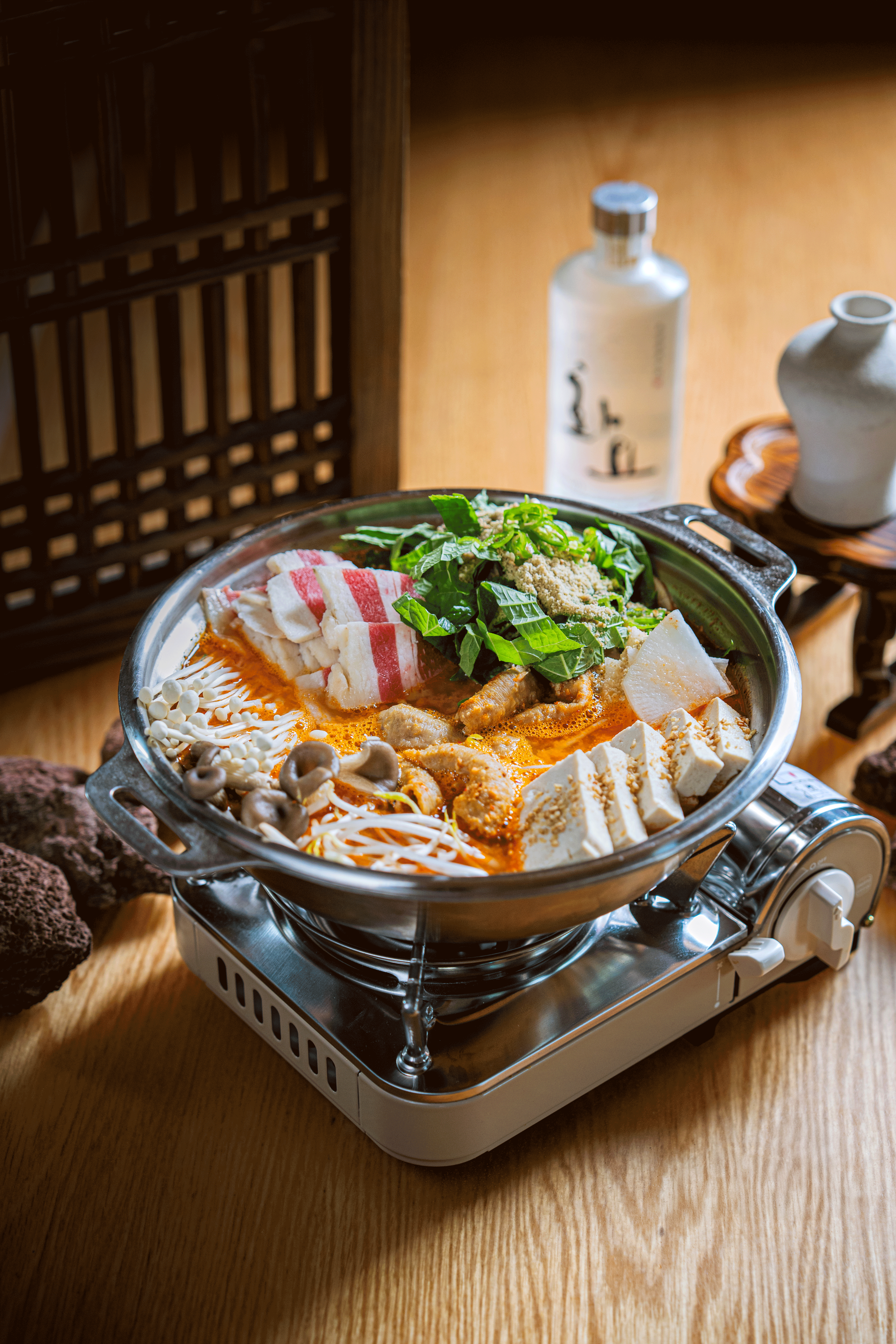 OCCTO Korean fusion tavern plates and traditional liquor