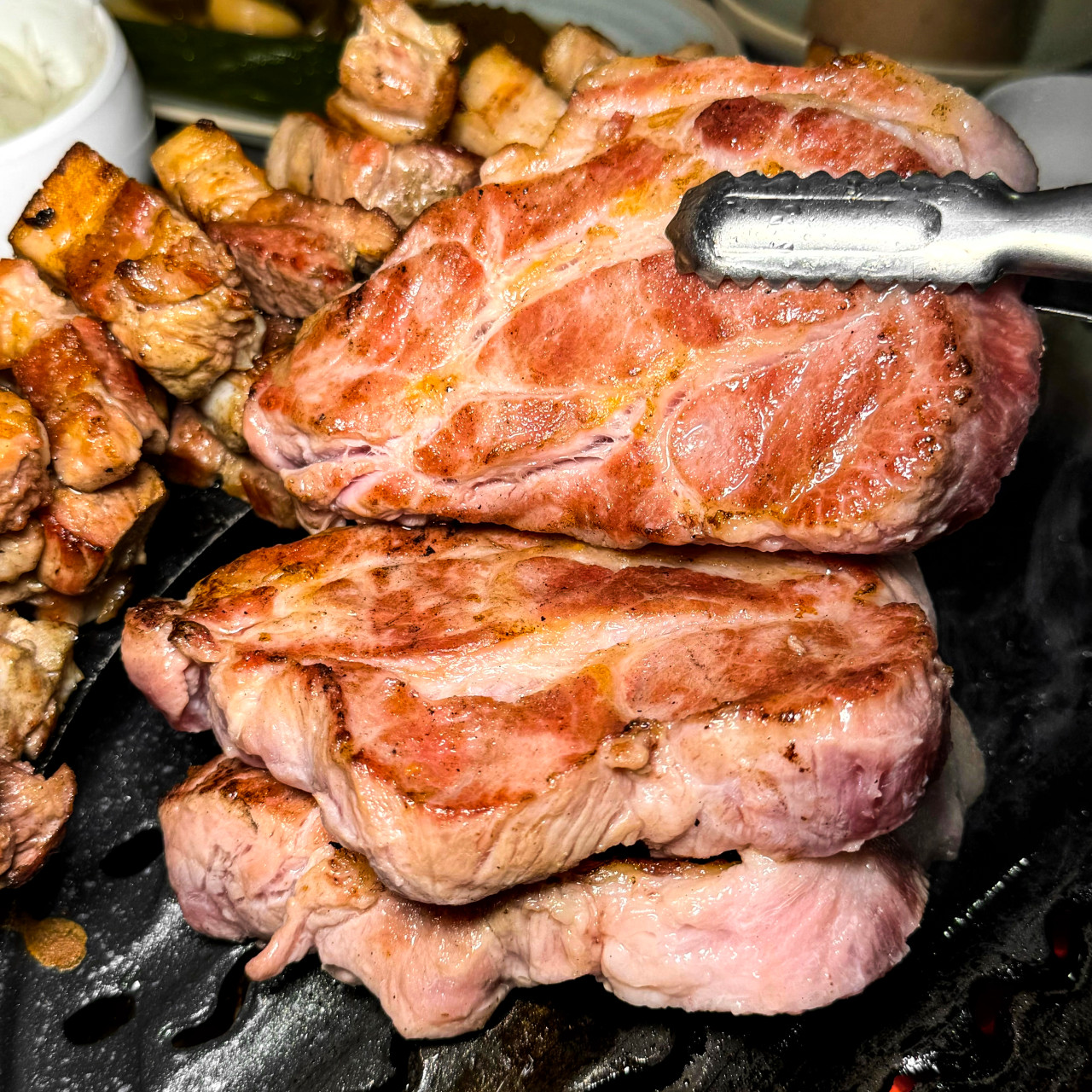 Ttanko炭火烤 江南 猪肩肉火苗