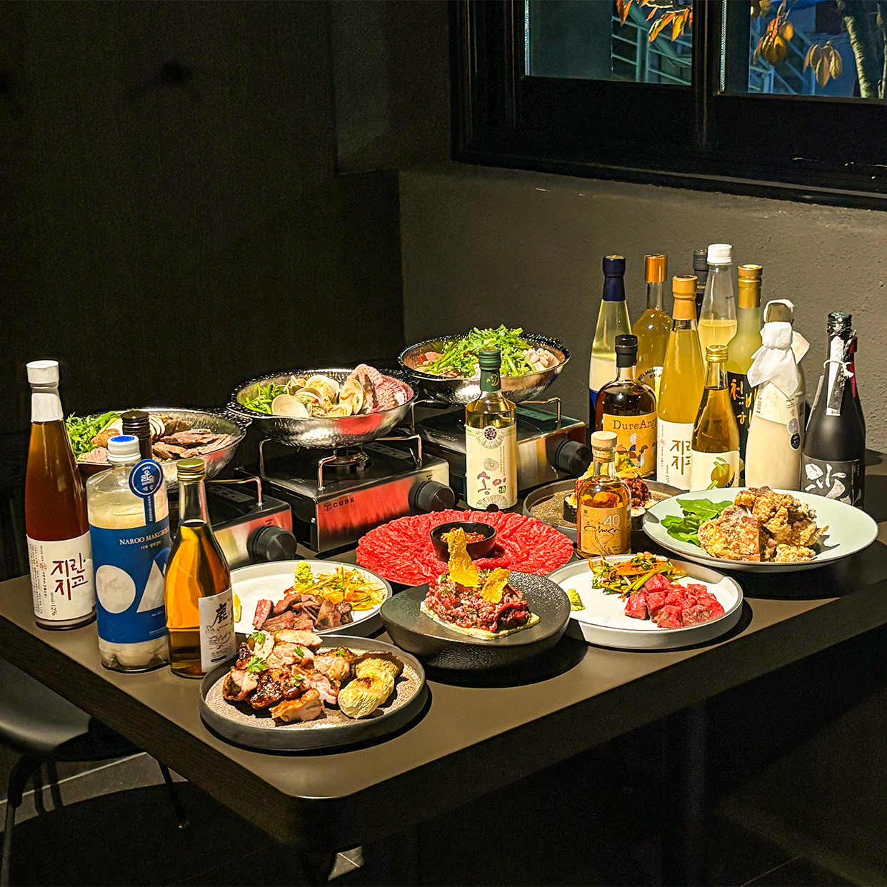 앤딩 舒適的韓式小酒館內裝與料理