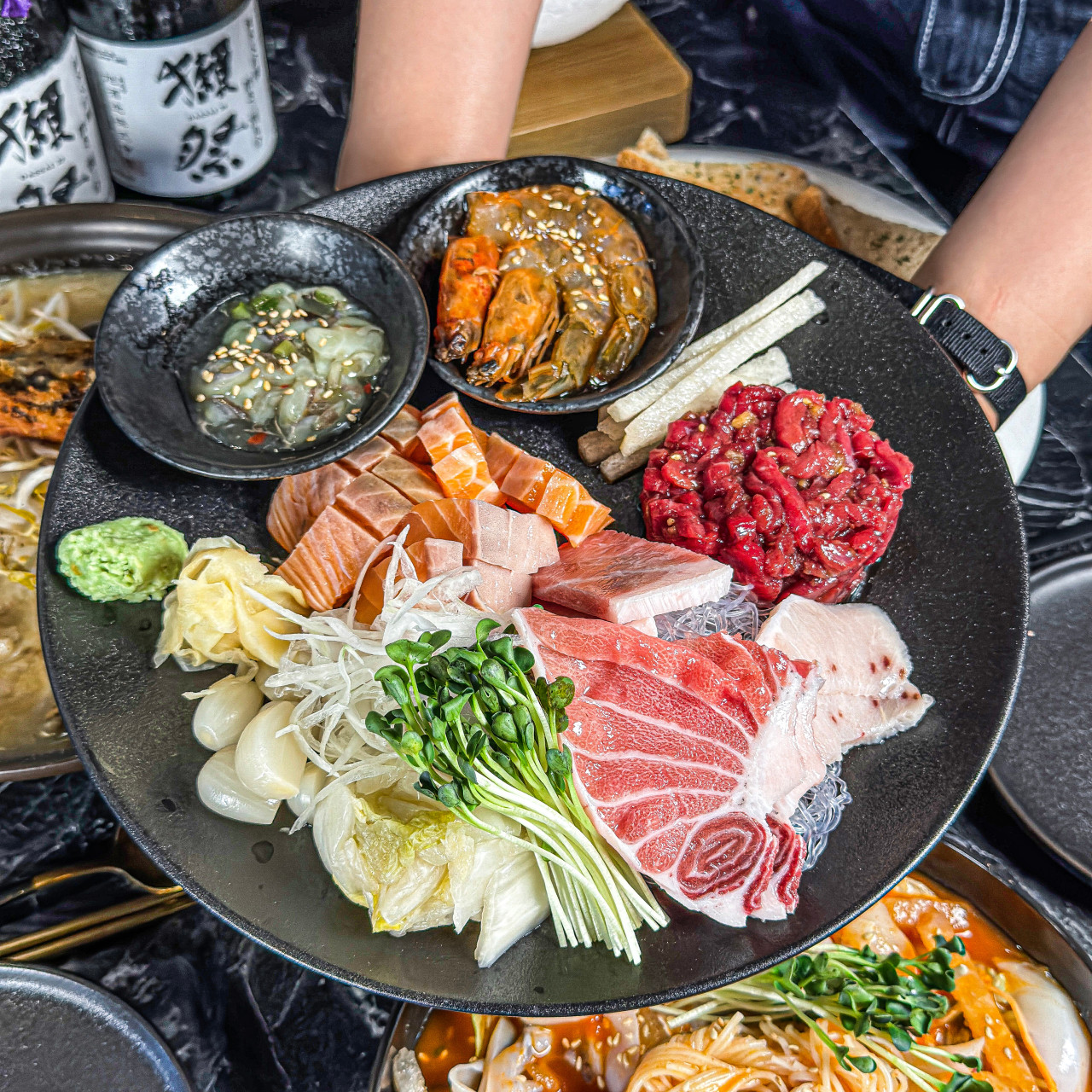 Moonfall Eunpyeong quiet bar interior with modern plates