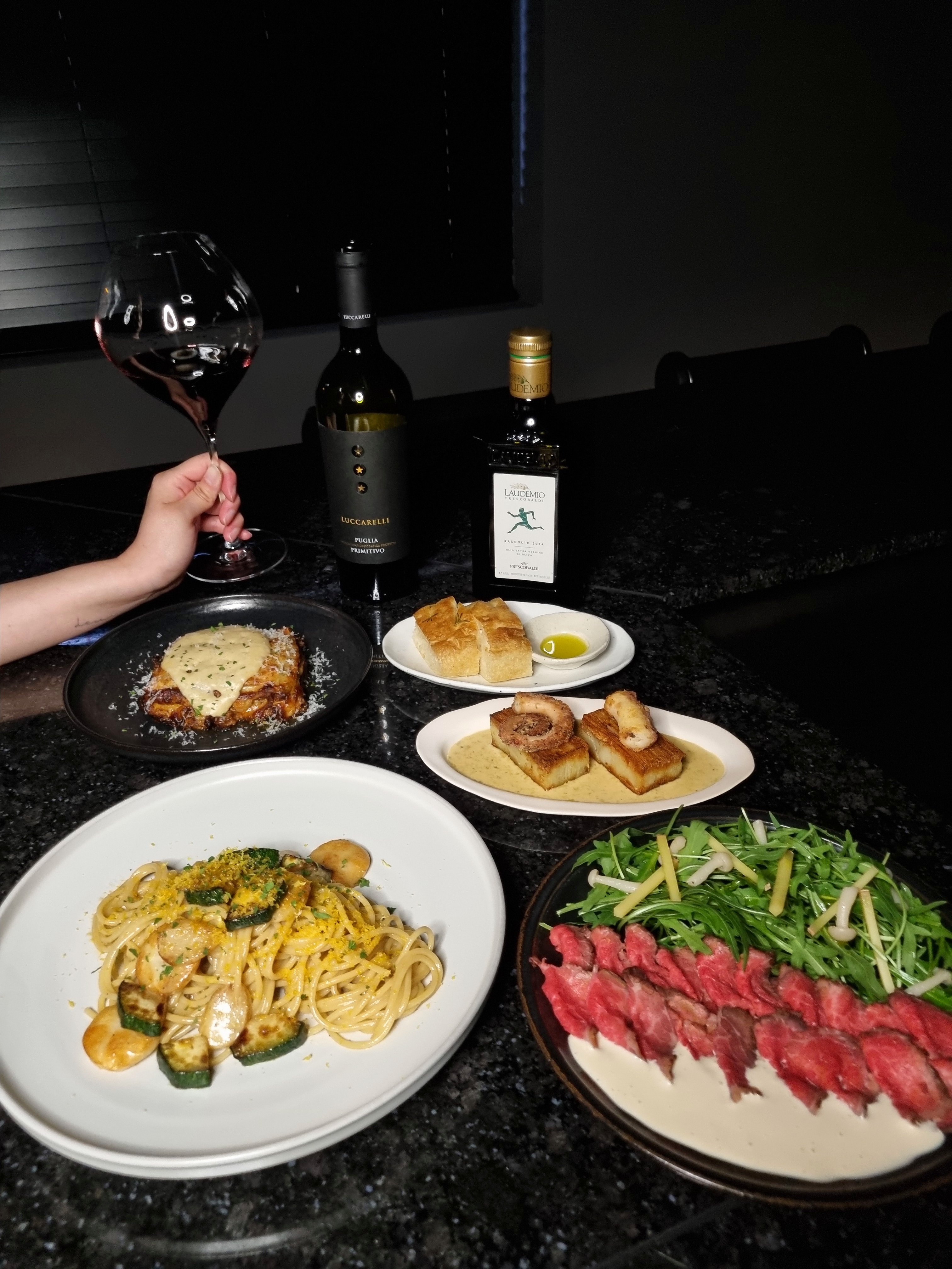 LANESRA PASTABAR主廚義大利麵套餐搭配葡萄酒