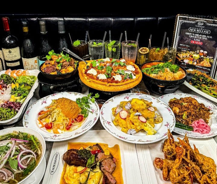 Tamarind D Tower bright Southeast Asian plates