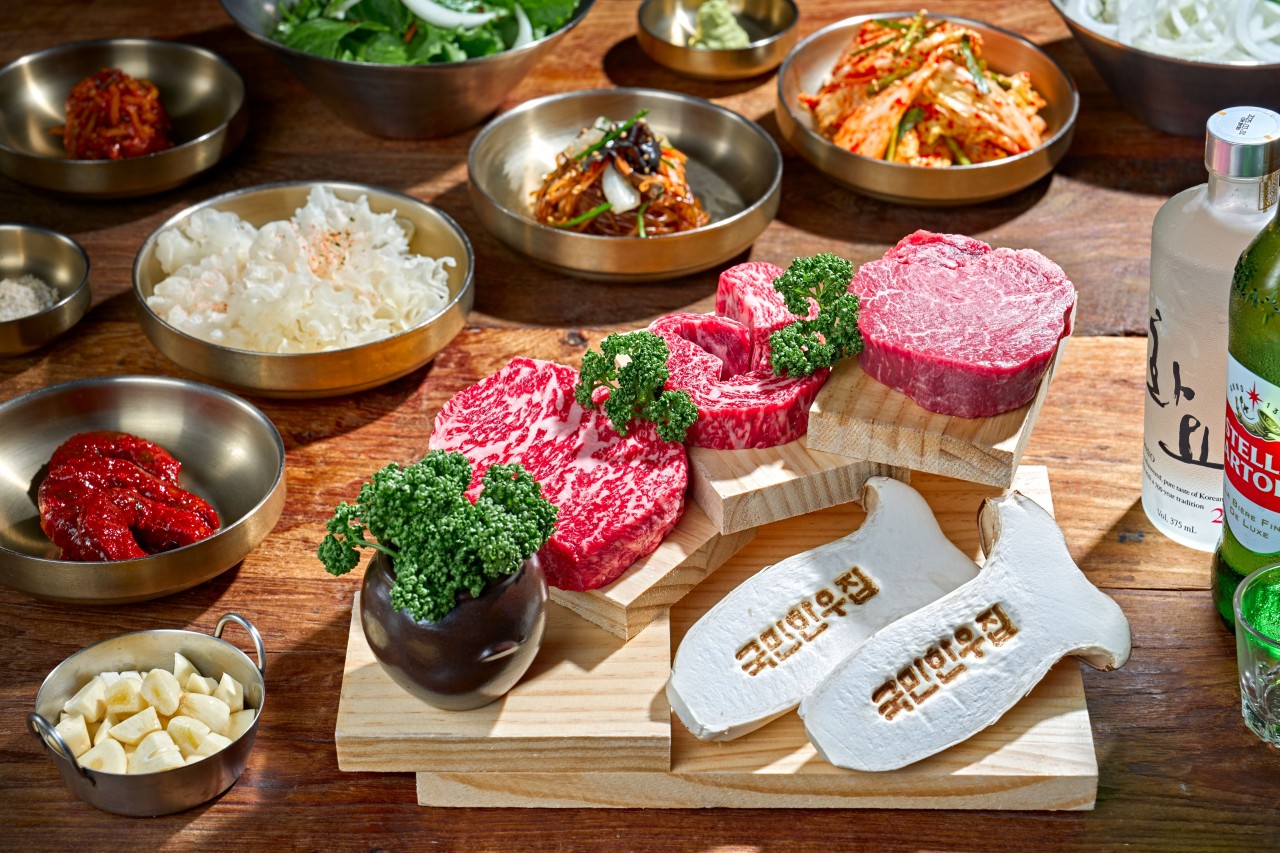 Kookmin Hanwoo House Samsung Station grill and naengmyeon