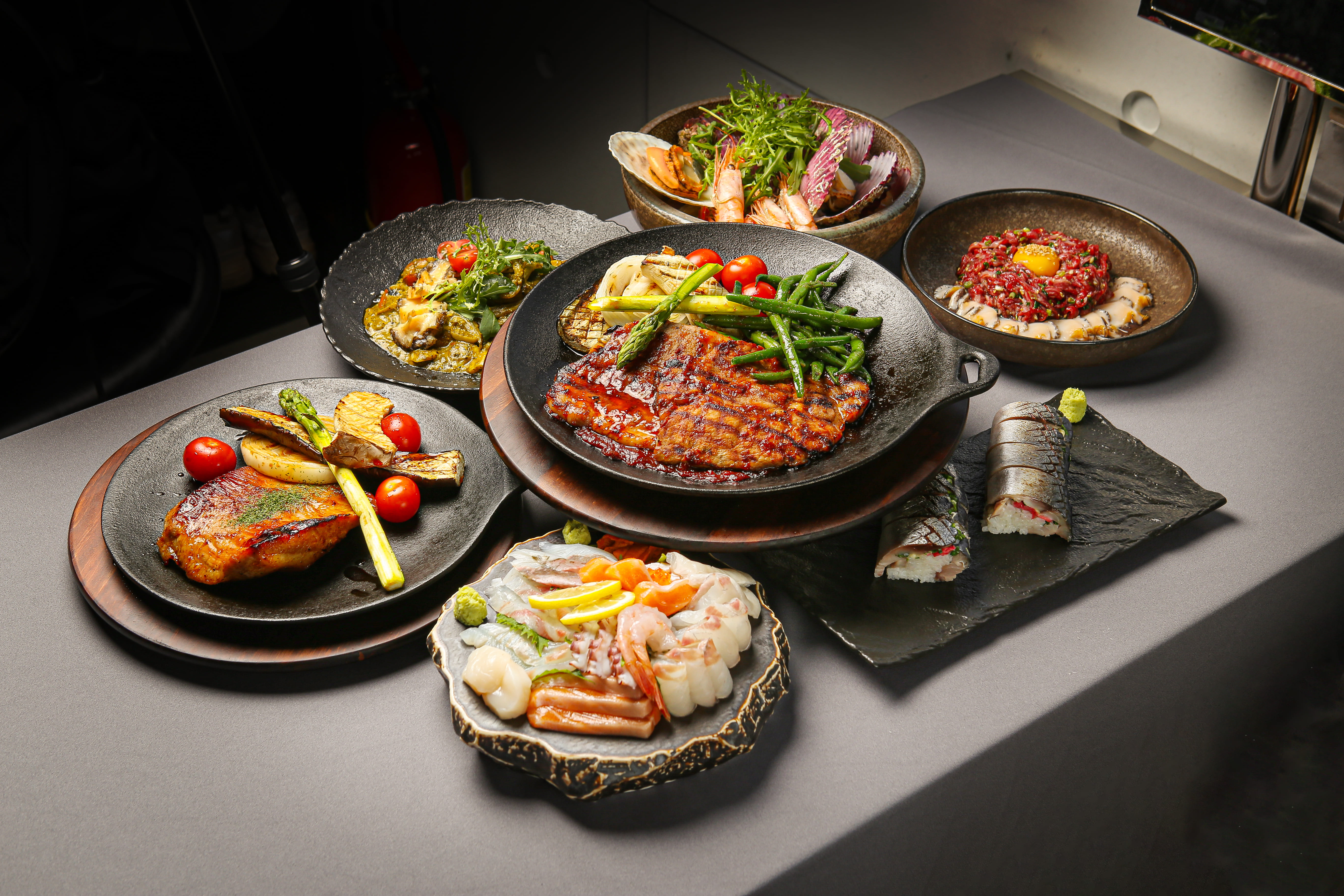 The Kura Yongsan black sesame chicken karaage with lemon