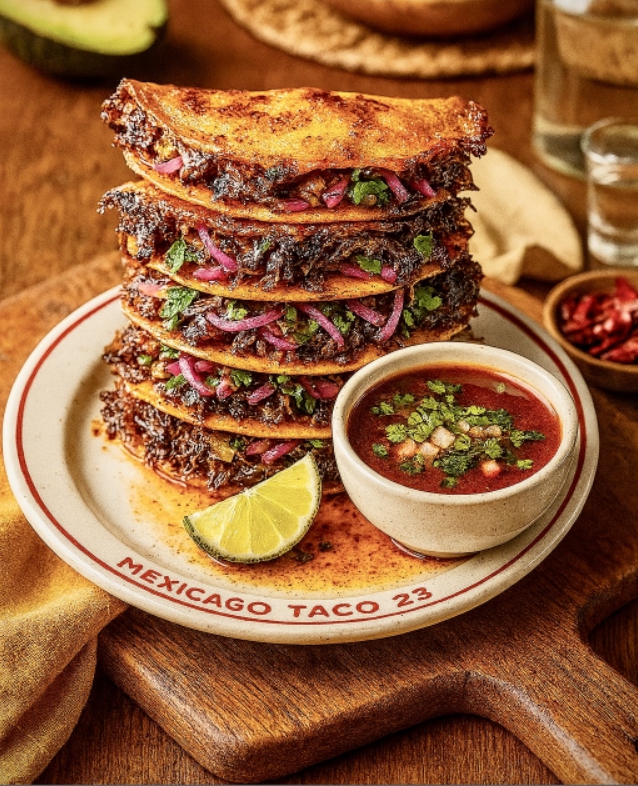 Mexicago Taco 23 上水的比利亞玉米餅與肉汁湯