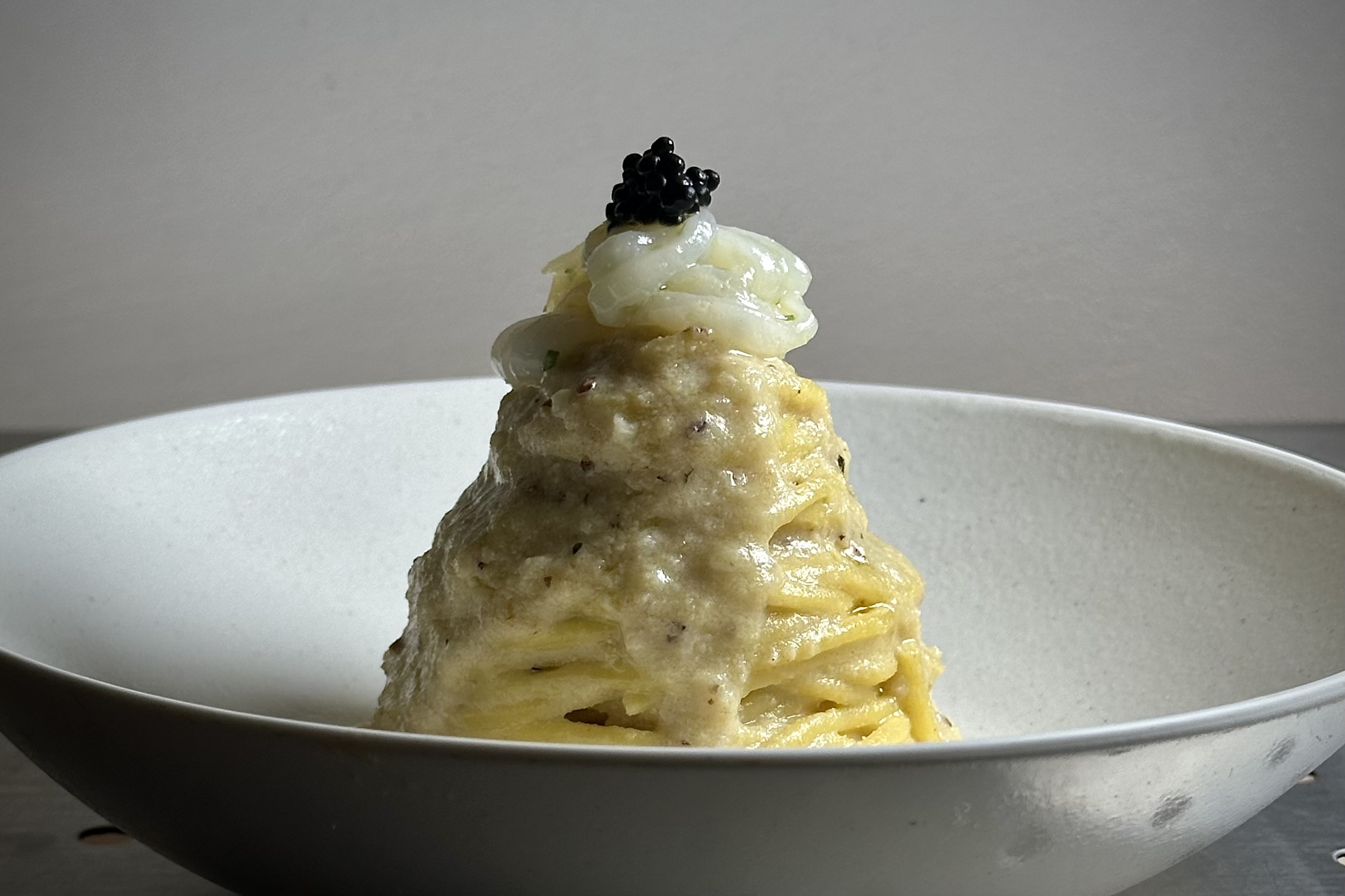 Piishock fresh homemade pasta plated beautifully