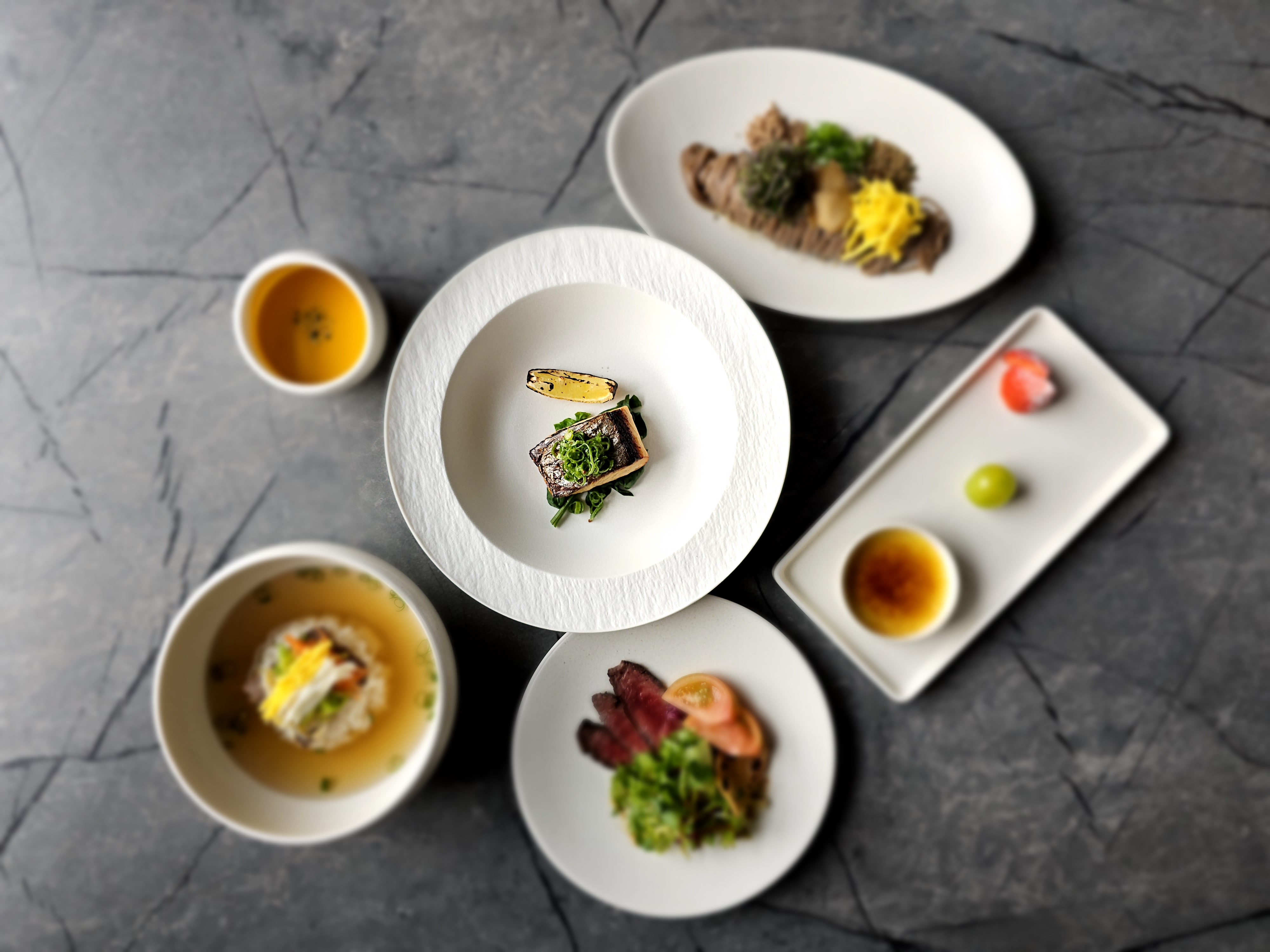 Modern Korean tasting plates at Aracharim Seonsu
