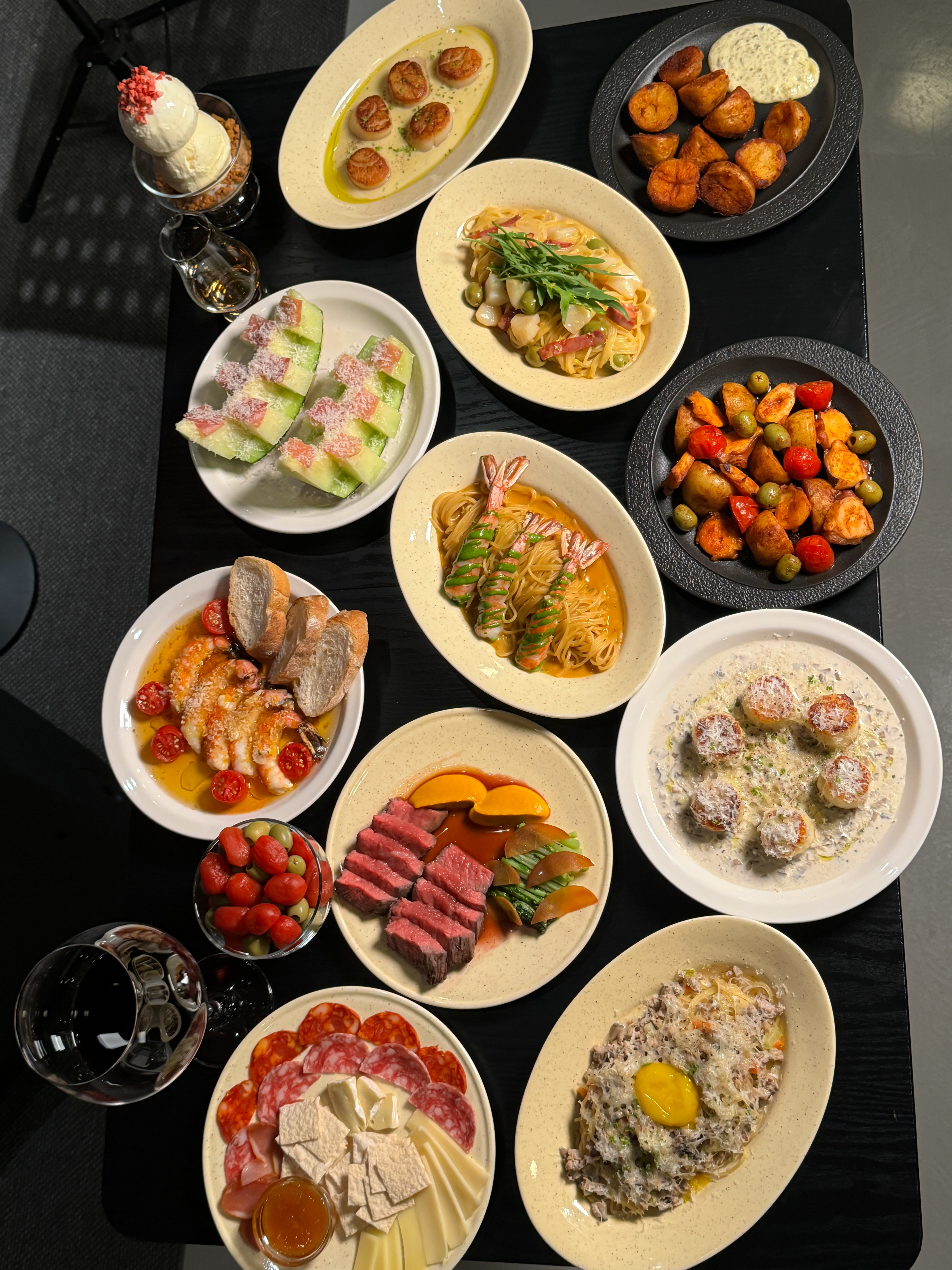 Newall Jazz Lounge stage and candlelit tables