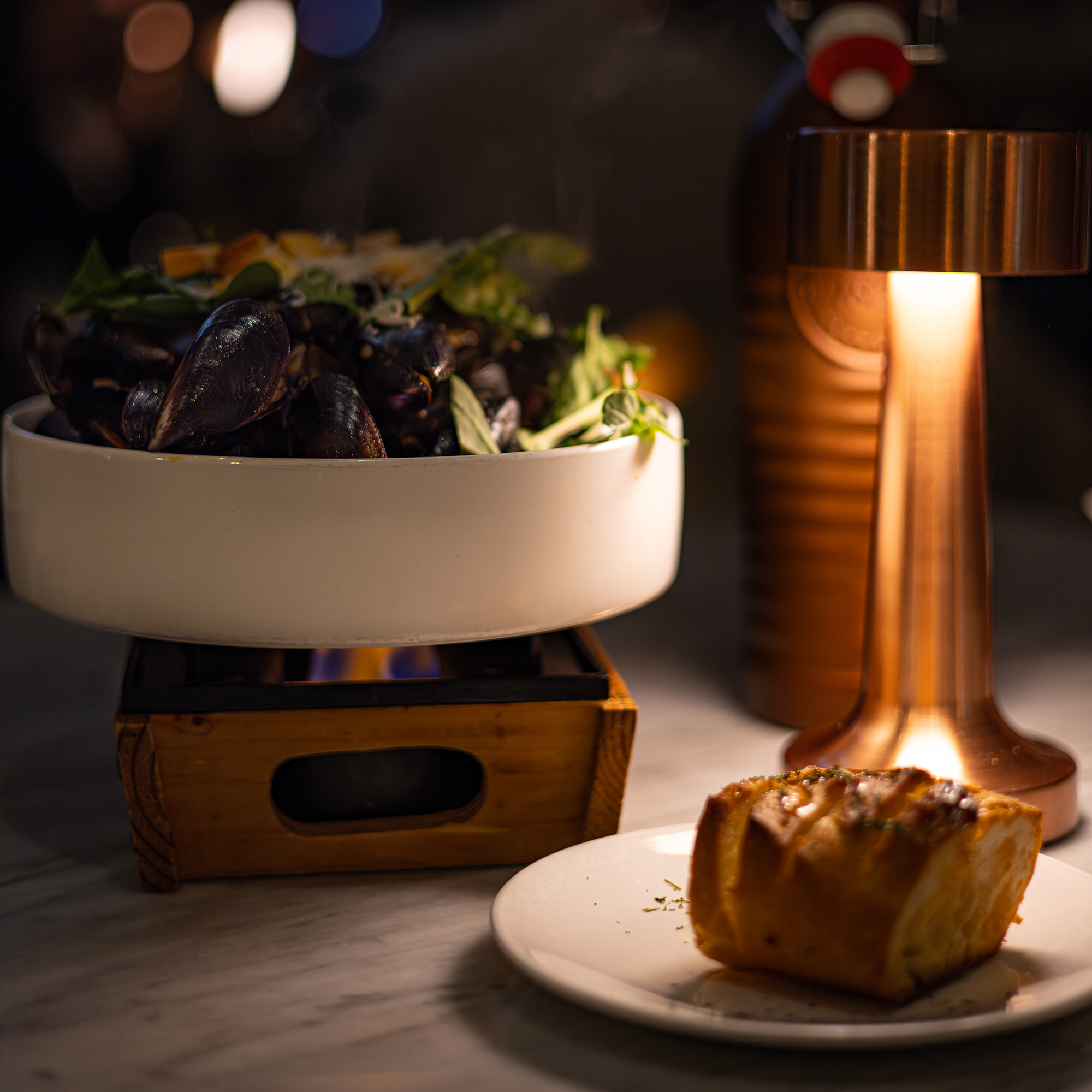 Songdo Kitchen全景海景搭配牛排與義大利麵