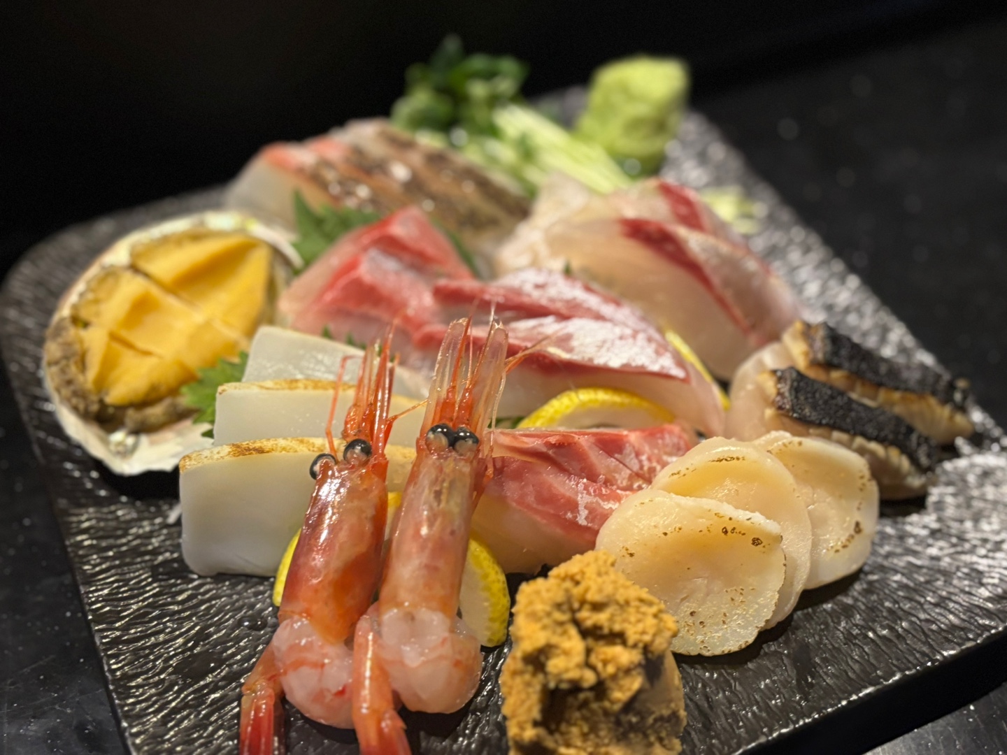 Seowol charcoal grill and aged sashimi spread