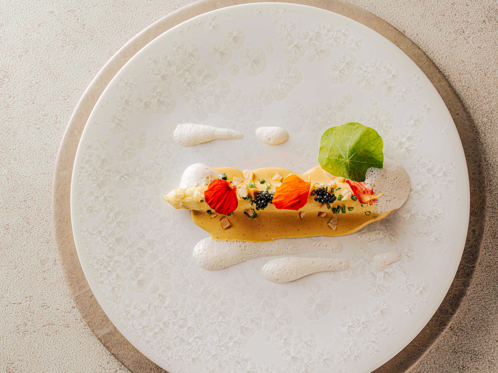 Grandir course plating with wine pairing