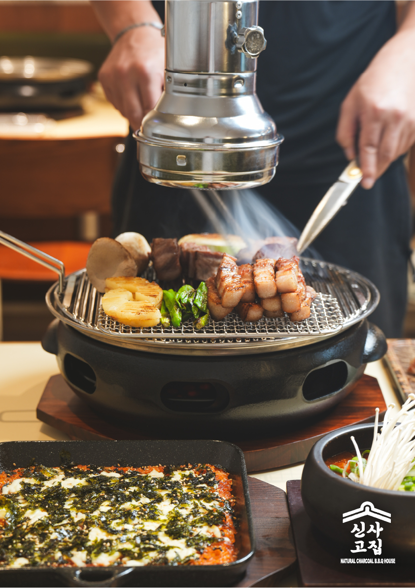 신사고집（Sinsa Gozip）—炭火熟成豚肉、フレンドリーなグリルチーム、さっぱり冷麺で締める