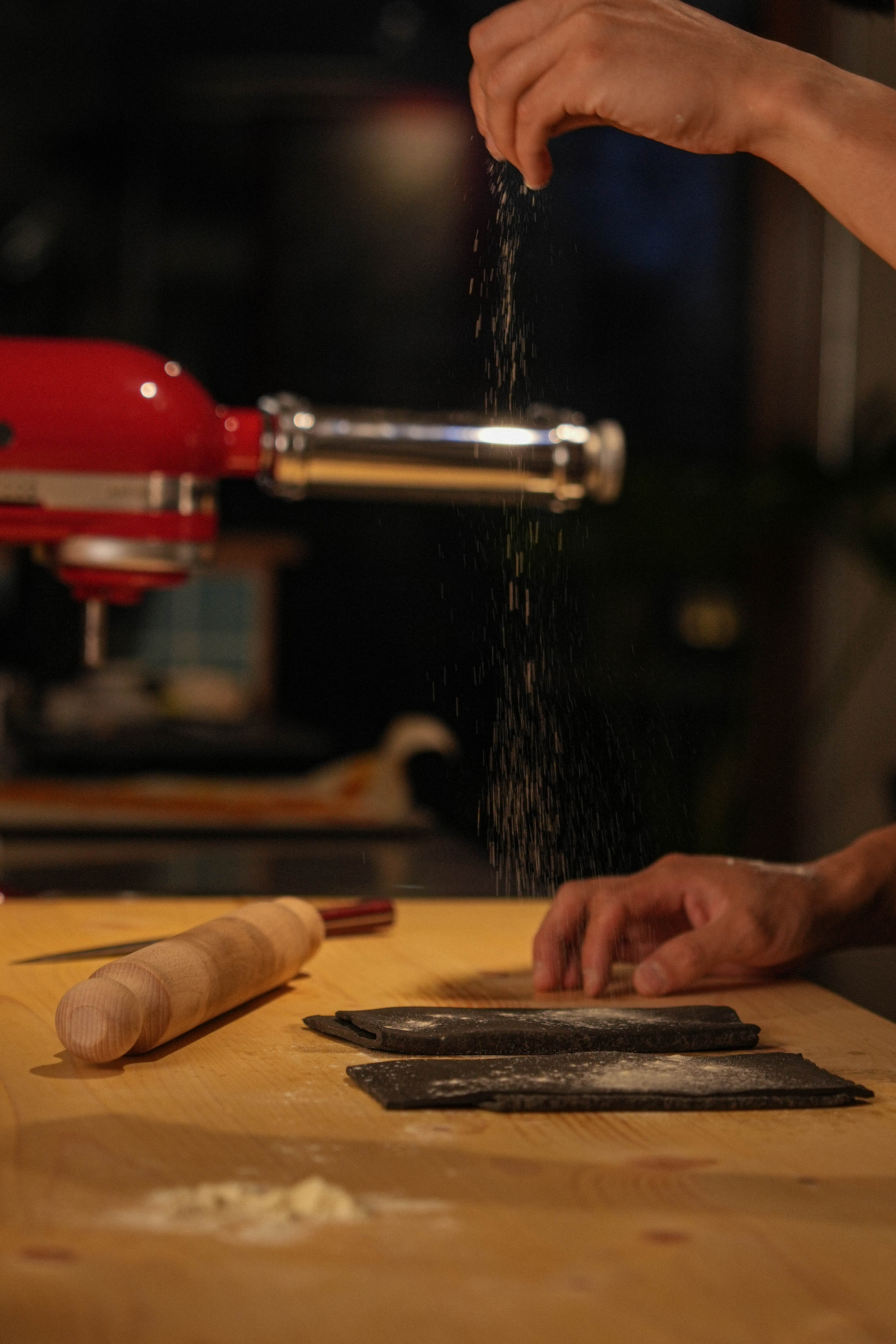 Cebo Pasta Bar open kitchen and plated pasta in Yeonnam